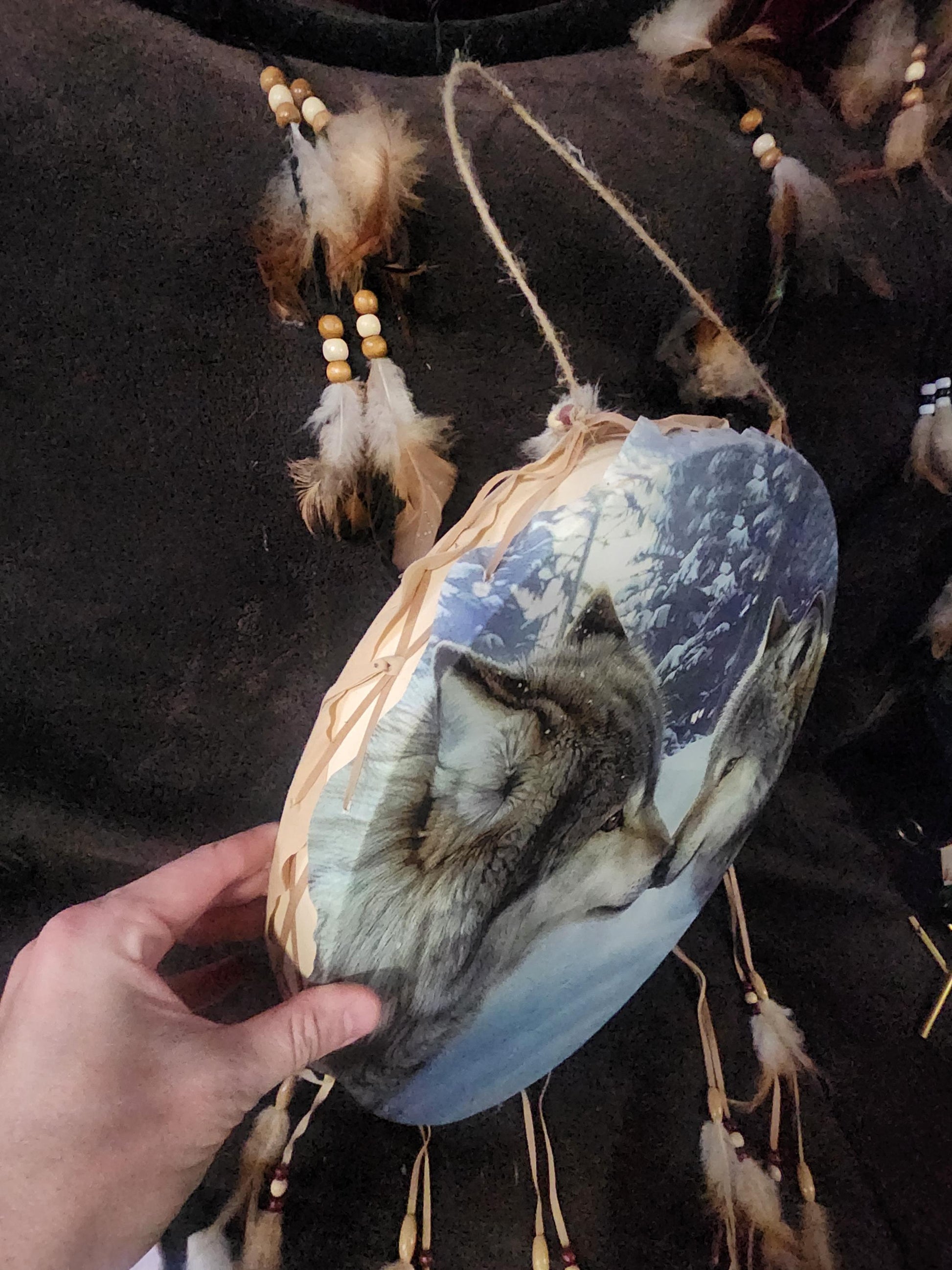 Big Wolf Dreamcatchers - Dreamcatchers - Dream Catchers - Wolf - Wolf Decor - Wolves - Wolf Gifts - Wolf Family - Animal Decor - Wildlife