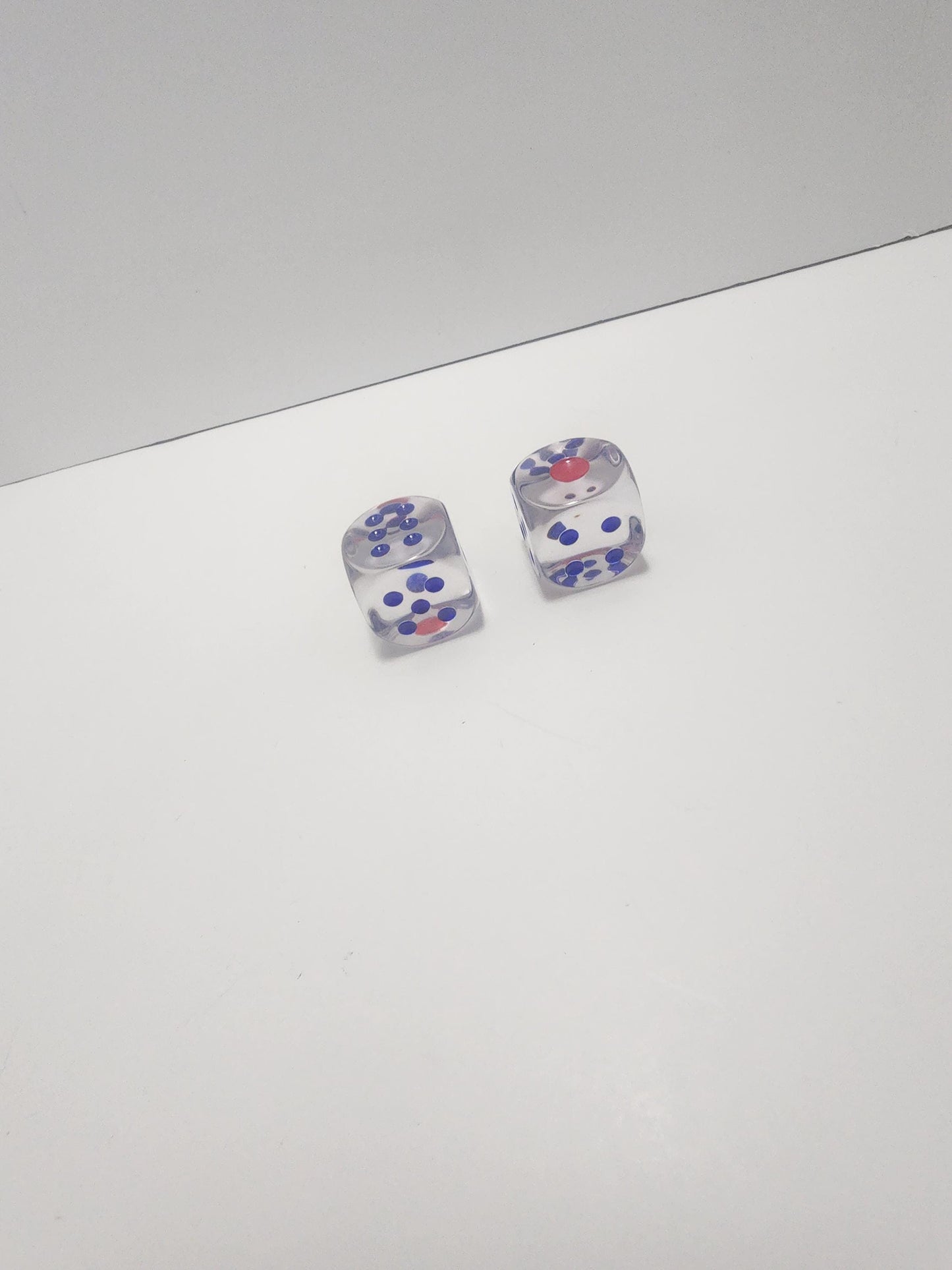 Transparent Dice Set of 2 - Dice - Dice Game - Transparent Dice - Replacement Dice - Games - Family Games