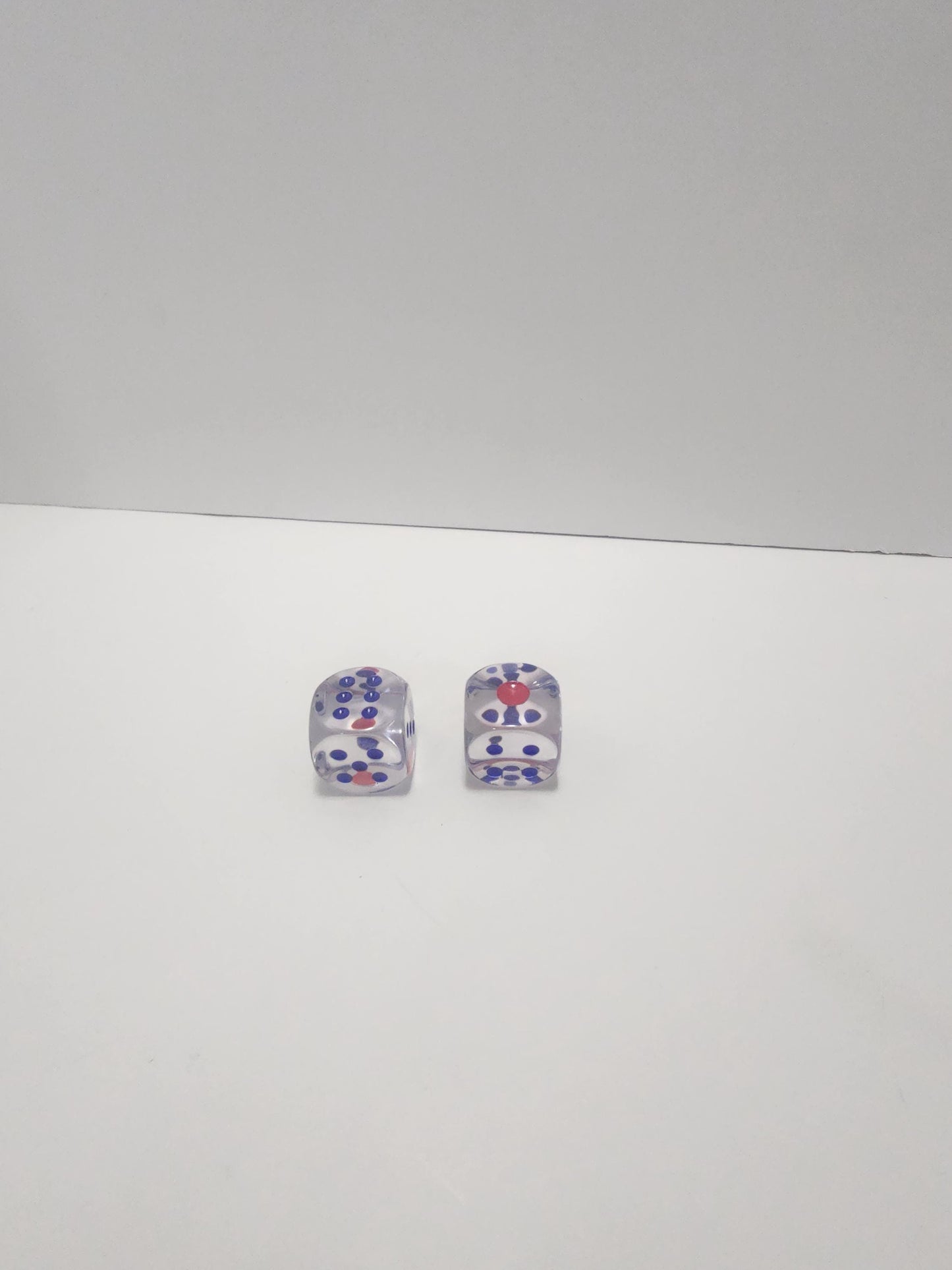 Transparent Dice Set of 2 - Dice - Dice Game - Transparent Dice - Replacement Dice - Games - Family Games