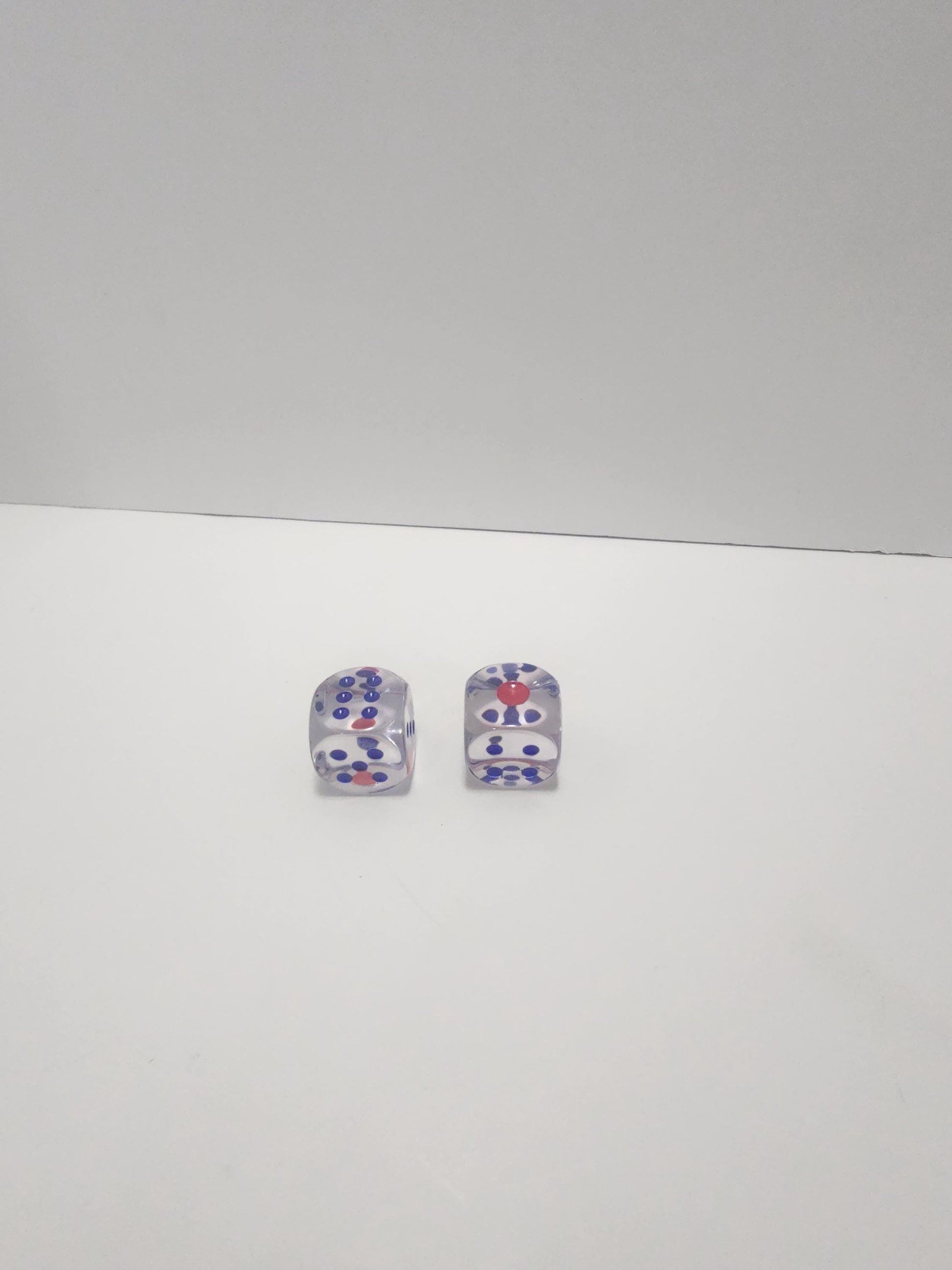 Transparent Dice Set of 2 - Dice - Dice Game - Transparent Dice - Replacement Dice - Games - Family Games