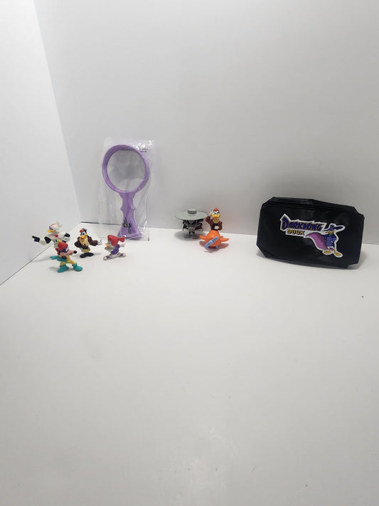 Disney Darkwing Duck Figures and Toys - Disney - Disney Toys - Kelogg - Cereal Toys - Magnifying Glass - Bags - Darkwing Duck