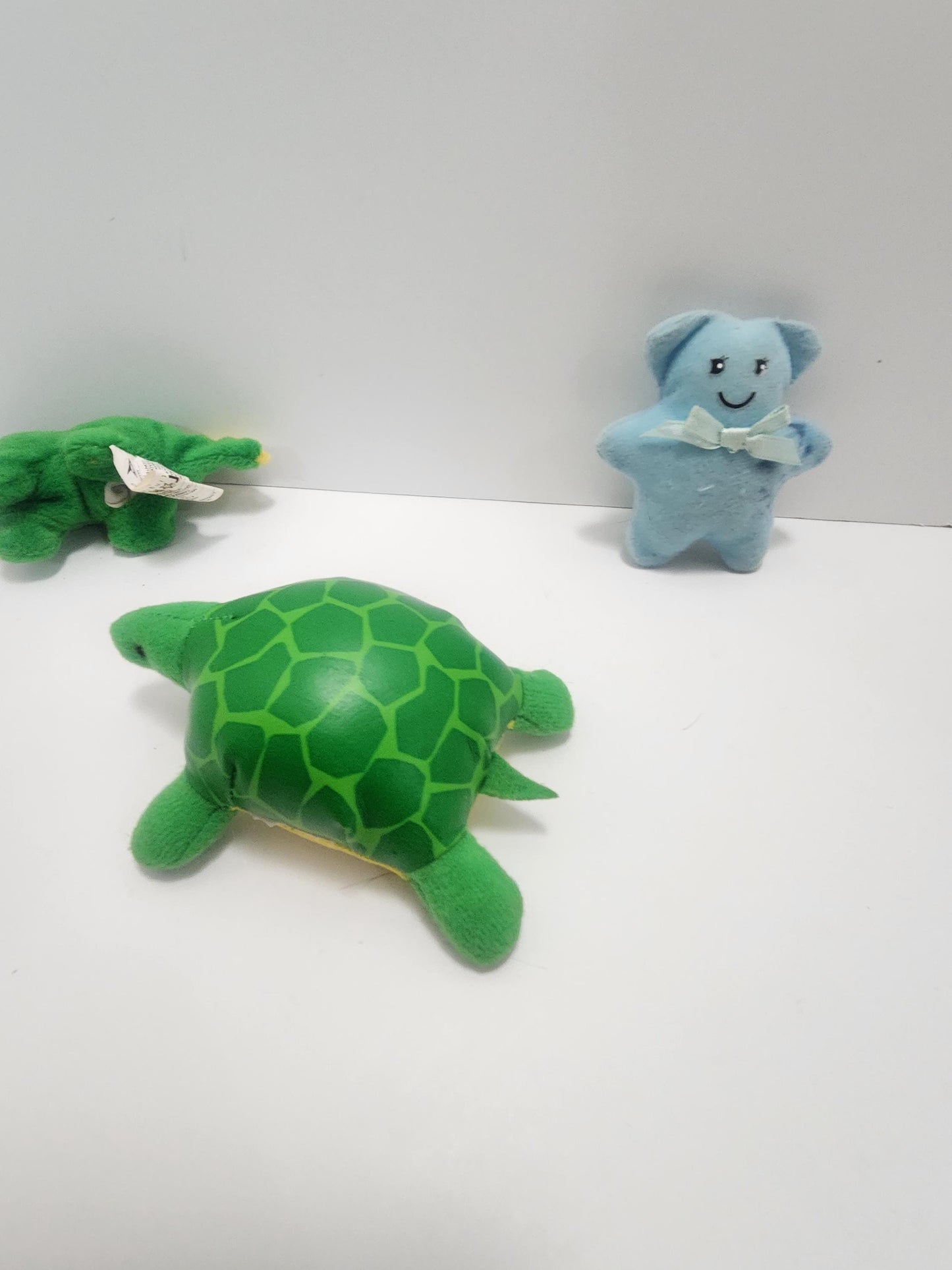 Vintage 1990s Plush Figure Lot of 3 - Liberty Toys - Stegosaurus - Dinosaurs - Vintage Toys - Turtles - Plush - Vintage Plush