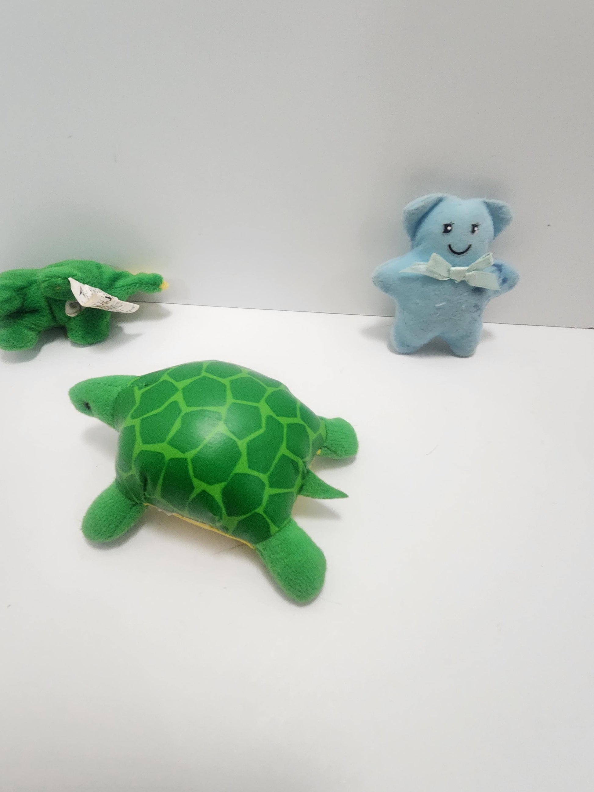 Vintage 1990s Plush Figure Lot of 3 - Liberty Toys - Stegosaurus - Dinosaurs - Vintage Toys - Turtles - Plush - Vintage Plush