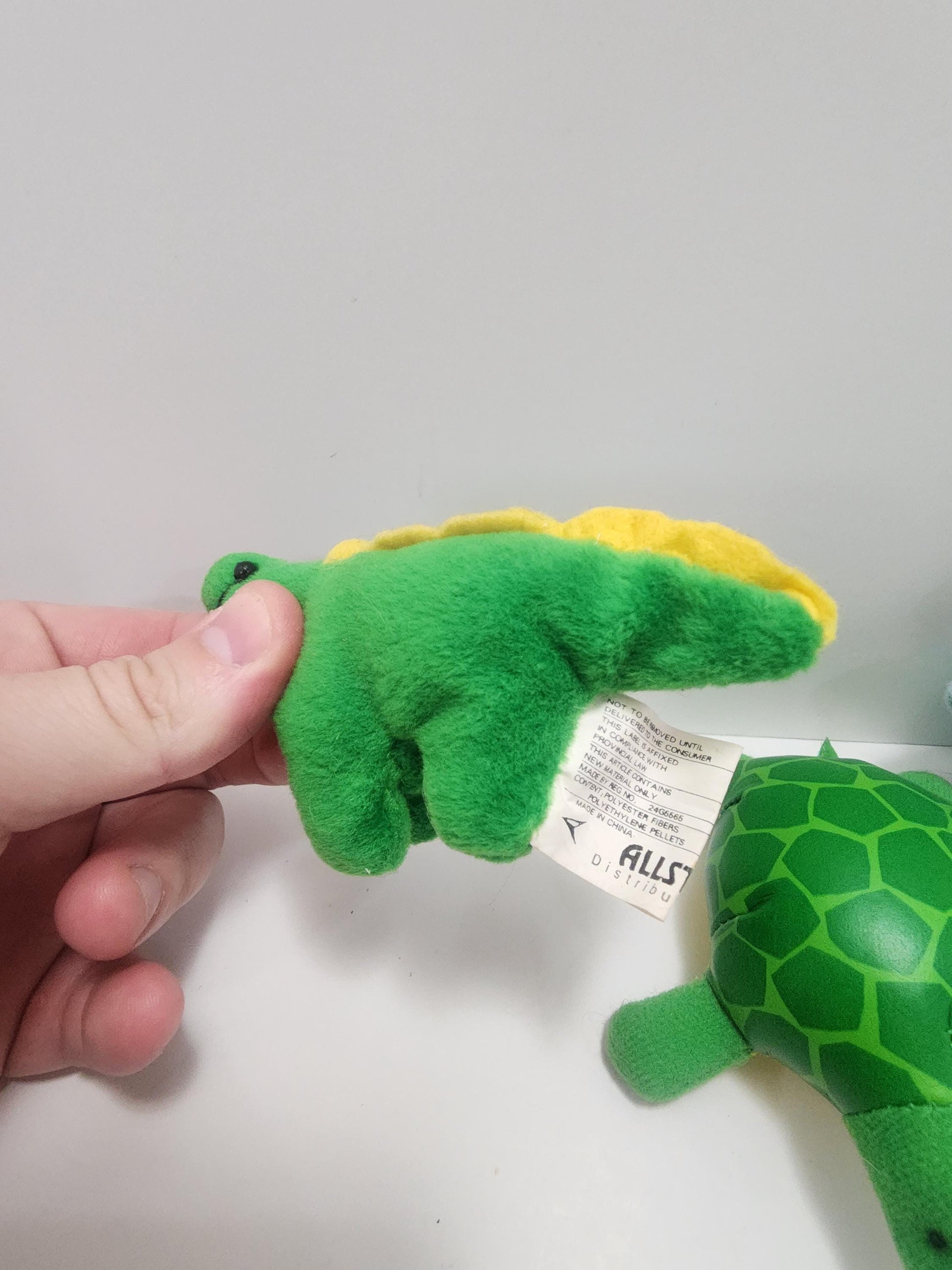 Vintage 1990s Plush Figure Lot of 3 - Liberty Toys - Stegosaurus - Dinosaurs - Vintage Toys - Turtles - Plush - Vintage Plush
