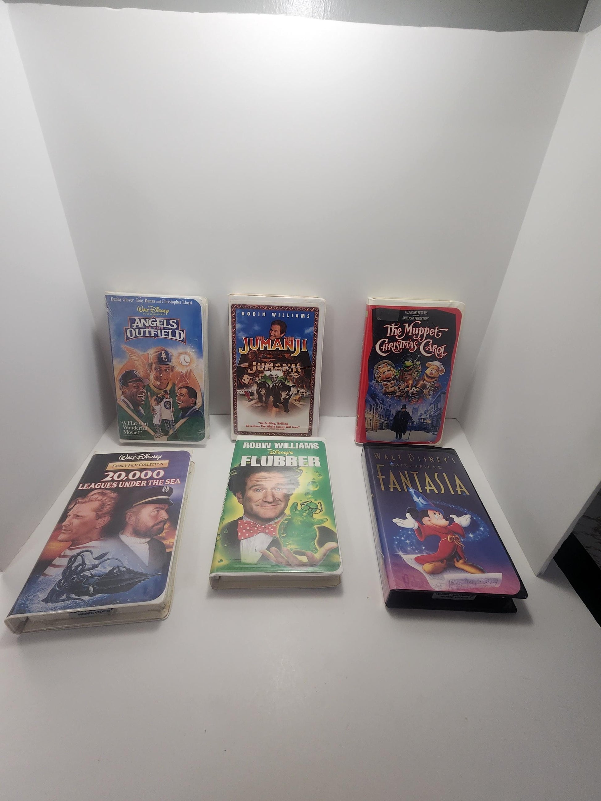 Vhs Vintage Movies - Movies - Vhs - Vintage Movies - Flubber - Robin Williams - Angels In The Oufield - Muppets - Christmas Movies