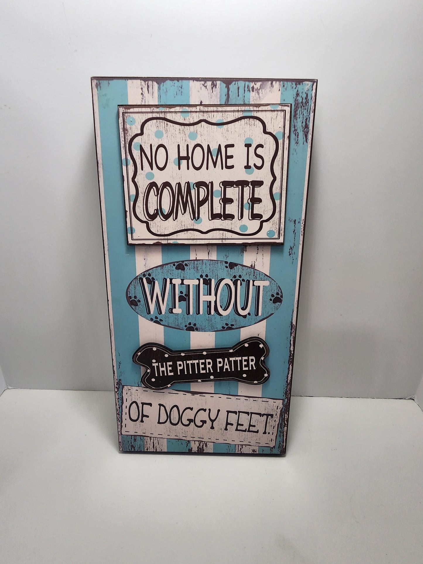 Dogs Pitter Patter Cute Sign - Home Decor - Pets - Pet Decor - Wall Hangings - Signs - Puppy - Pets Gift