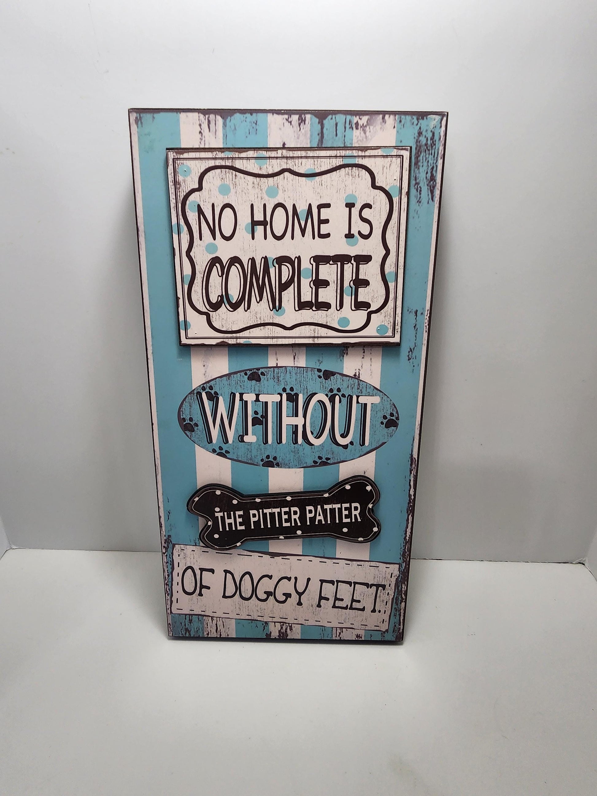 Dogs Pitter Patter Cute Sign - Home Decor - Pets - Pet Decor - Wall Hangings - Signs - Puppy - Pets Gift