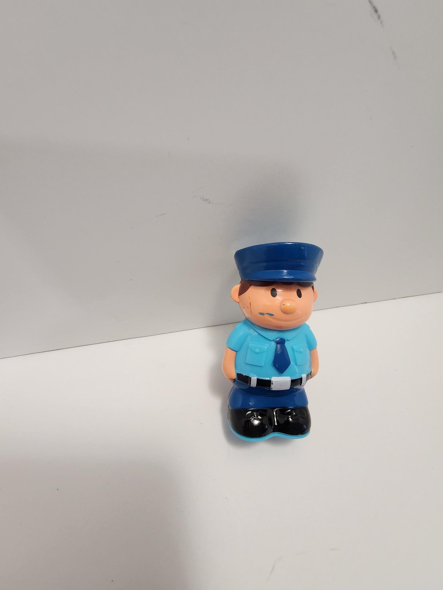 Police Man Vintage Hard Plastic Figure - Fisher Price - Vtech - V Tech Toys - Pretend Play - Fisher Price Figures - Police Man - Police Toys