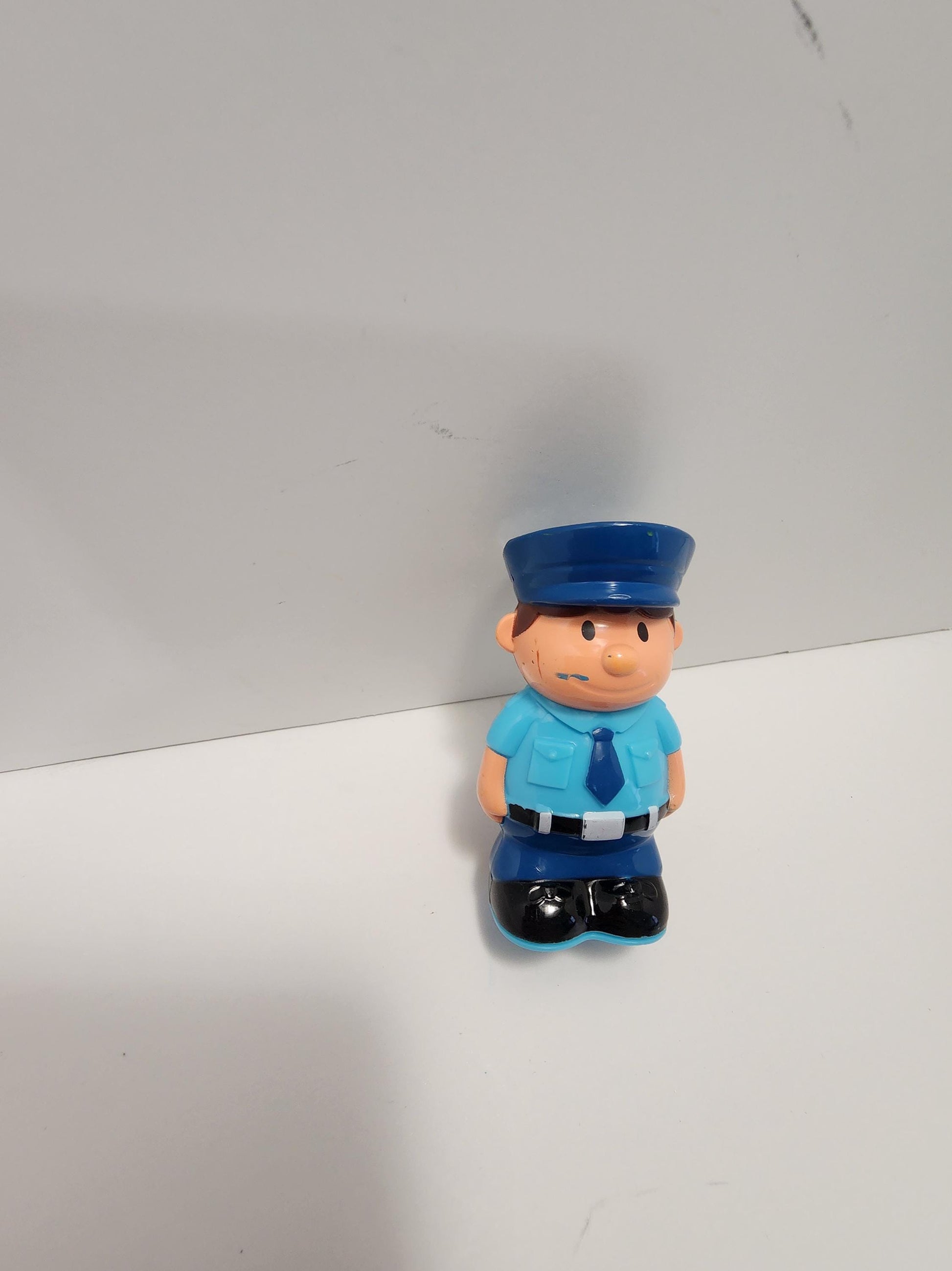 Police Man Vintage Hard Plastic Figure - Fisher Price - Vtech - V Tech Toys - Pretend Play - Fisher Price Figures - Police Man - Police Toys