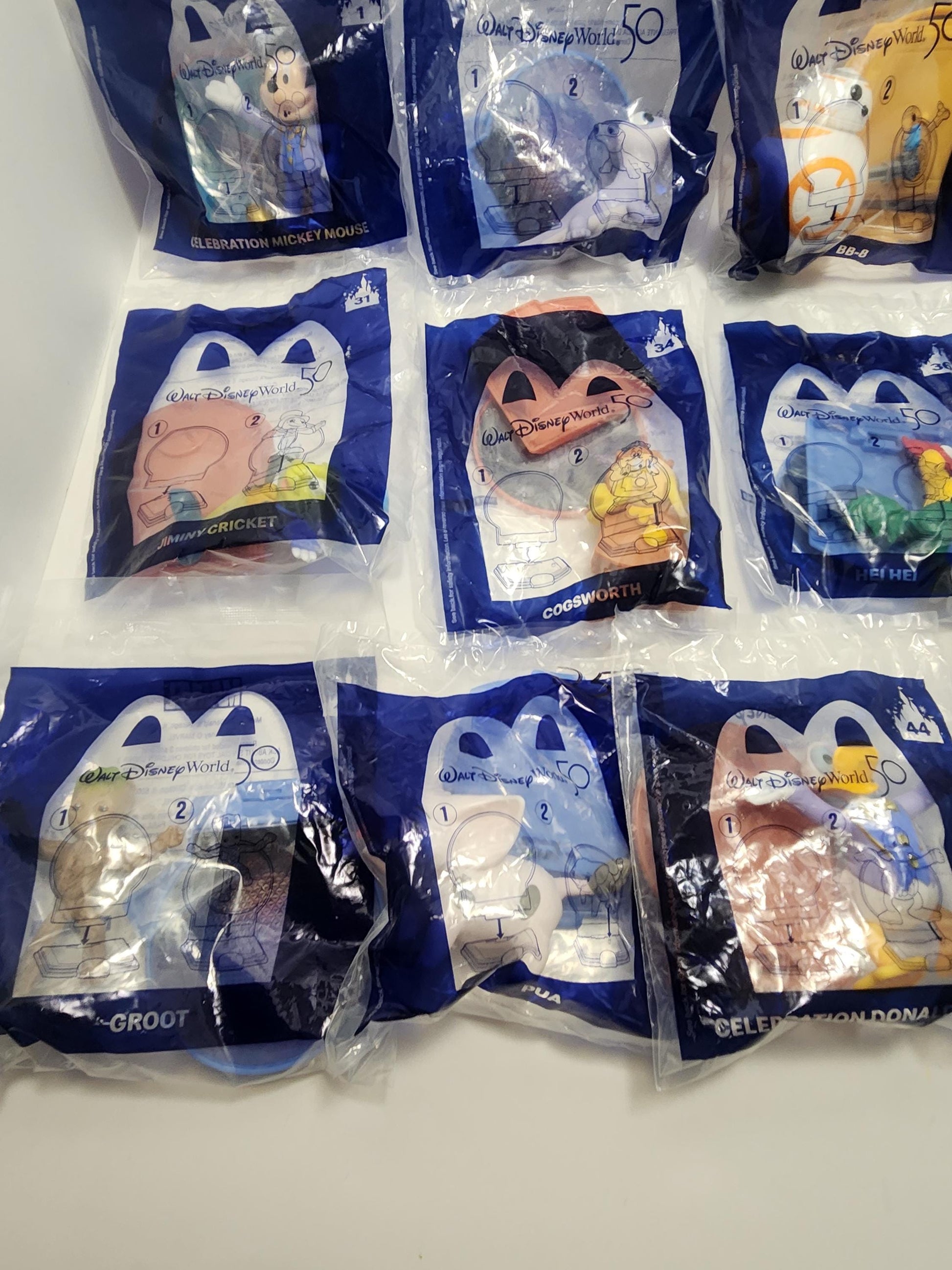 Walt Disney Anniversary Happy Meal McDonald's Toys - Happy Meal Toys - McDonald's Toys - Fast Food Toys - Disney Toys
