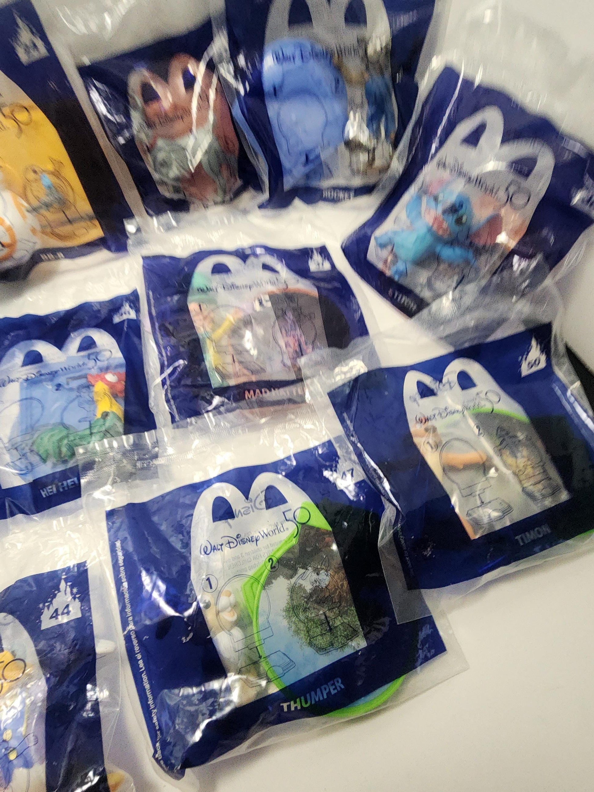 Walt Disney Anniversary Happy Meal McDonald's Toys - Happy Meal Toys - McDonald's Toys - Fast Food Toys - Disney Toys