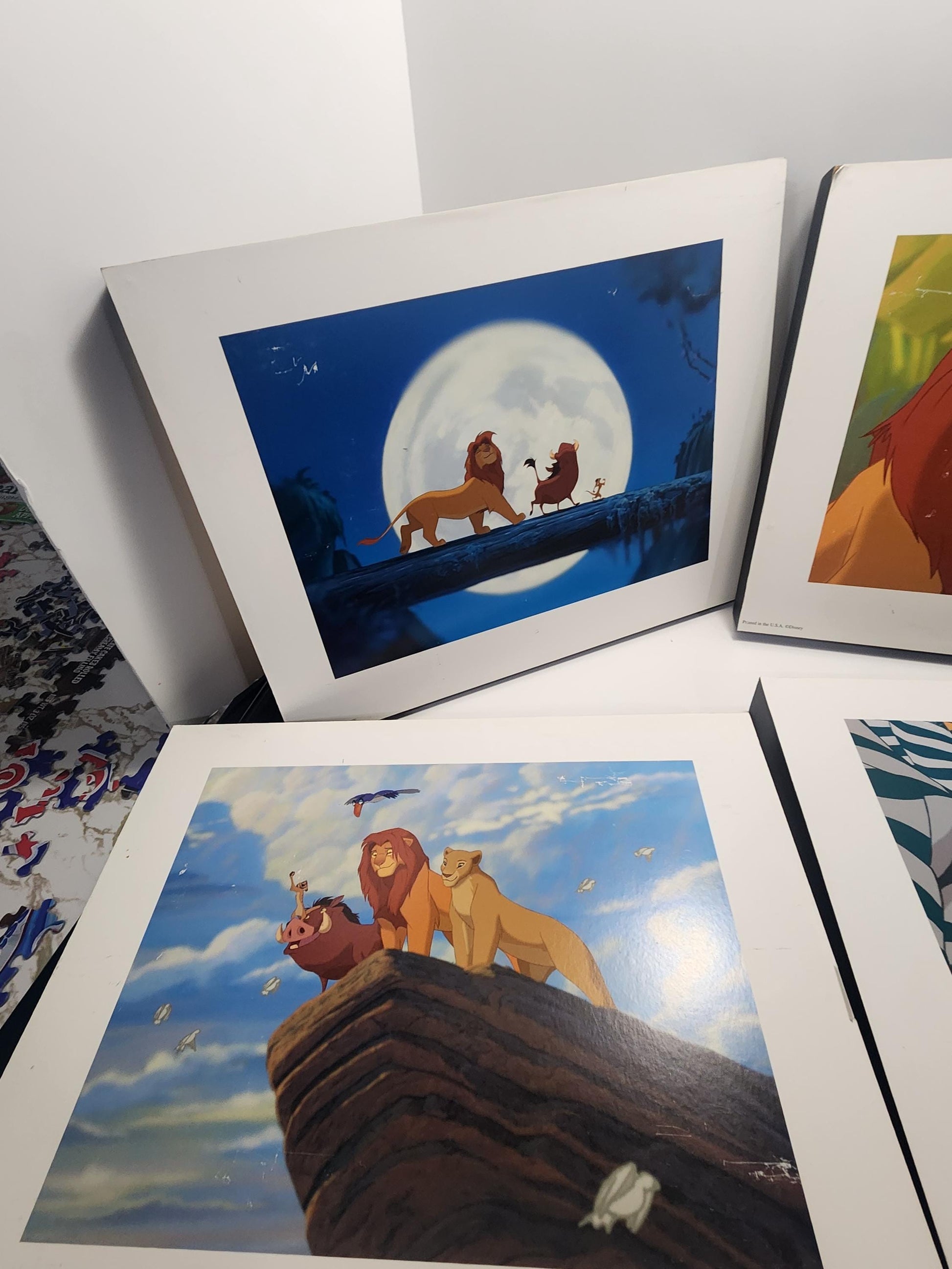 Disney Vintage 1990s Lilographs Framed - Disney Store - Disneyland - Disney - Wall Hangings - Pictures - The Lion King - Lion King Decor