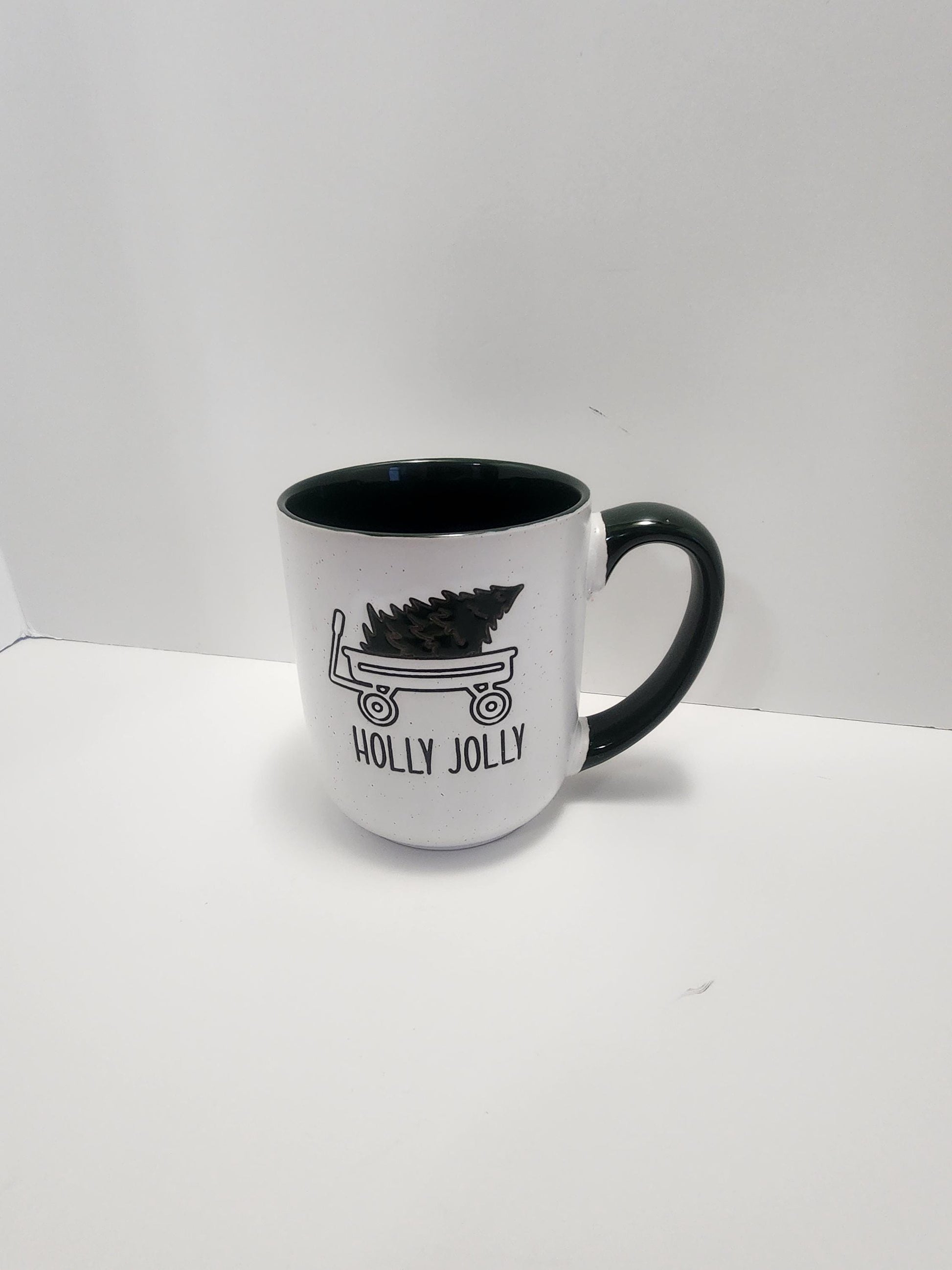 Holly Jolly Christmas Mug - Mugs - Coffee - Coffee Mug - Holly Jolly - Jolly - Christmas - Christmas Mug - Christmas Decor