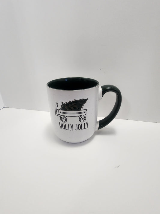 Holly Jolly Christmas Mug - Mugs - Coffee - Coffee Mug - Holly Jolly - Jolly - Christmas - Christmas Mug - Christmas Decor