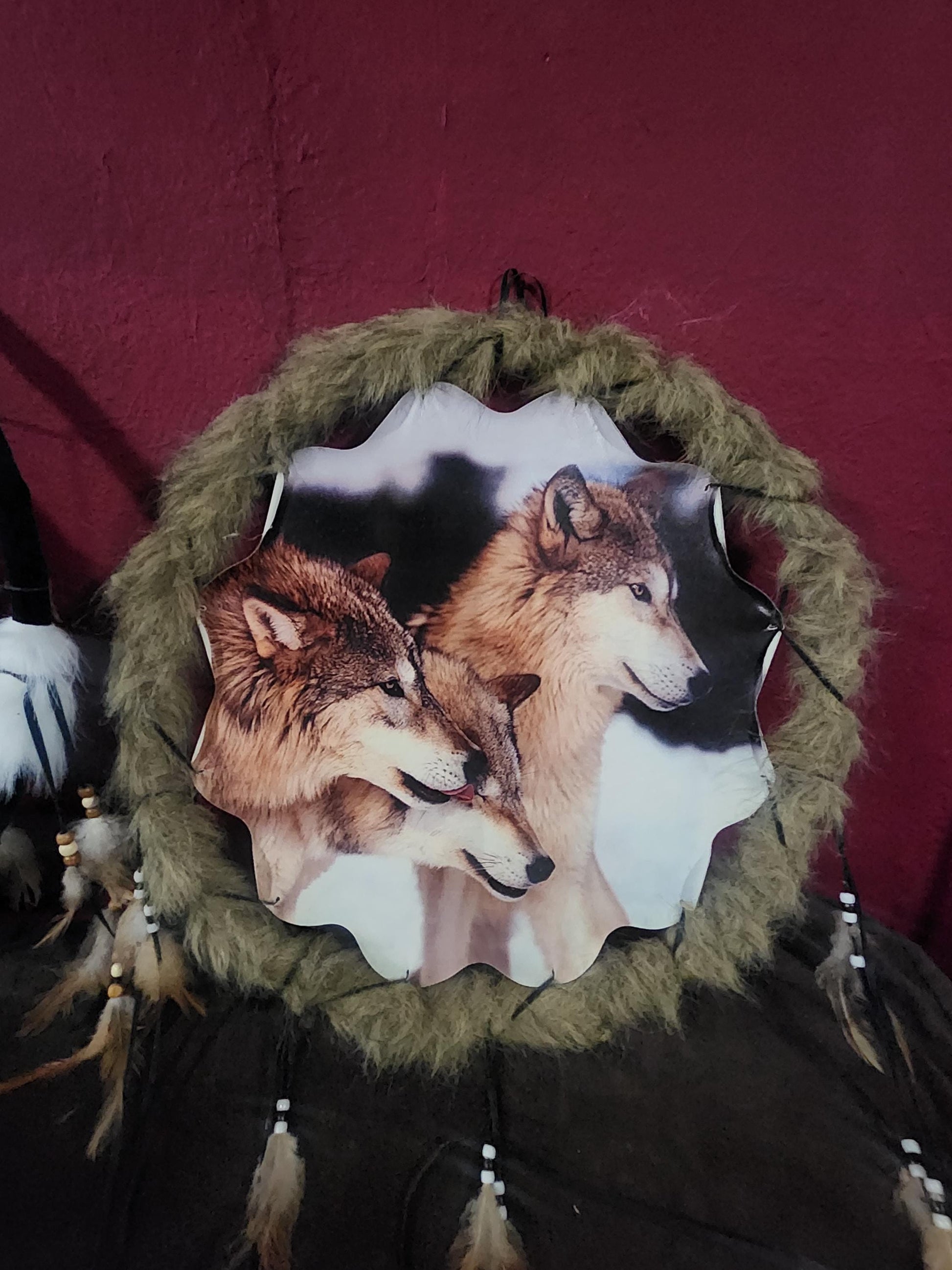 Big Wolf Dreamcatchers - Dreamcatchers - Dream Catchers - Wolf - Wolf Decor - Wolves - Wolf Gifts - Wolf Family - Animal Decor - Wildlife