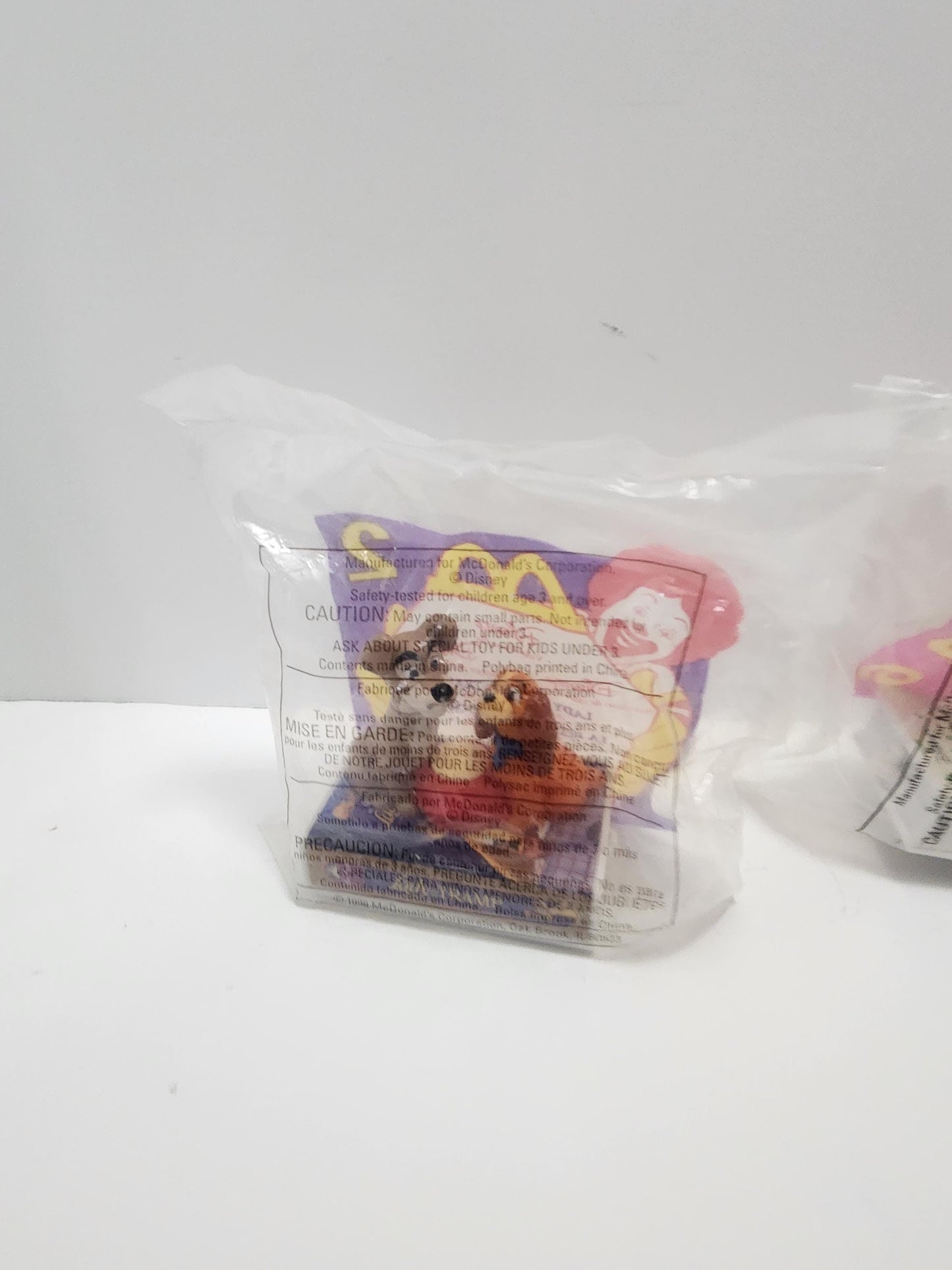 Disney 1998 VHS Happy Meal Toys - Flubber - Flubber Toys - Lady and the Tramp - Lady and the Tramp Toys - Disney - Disney Toys