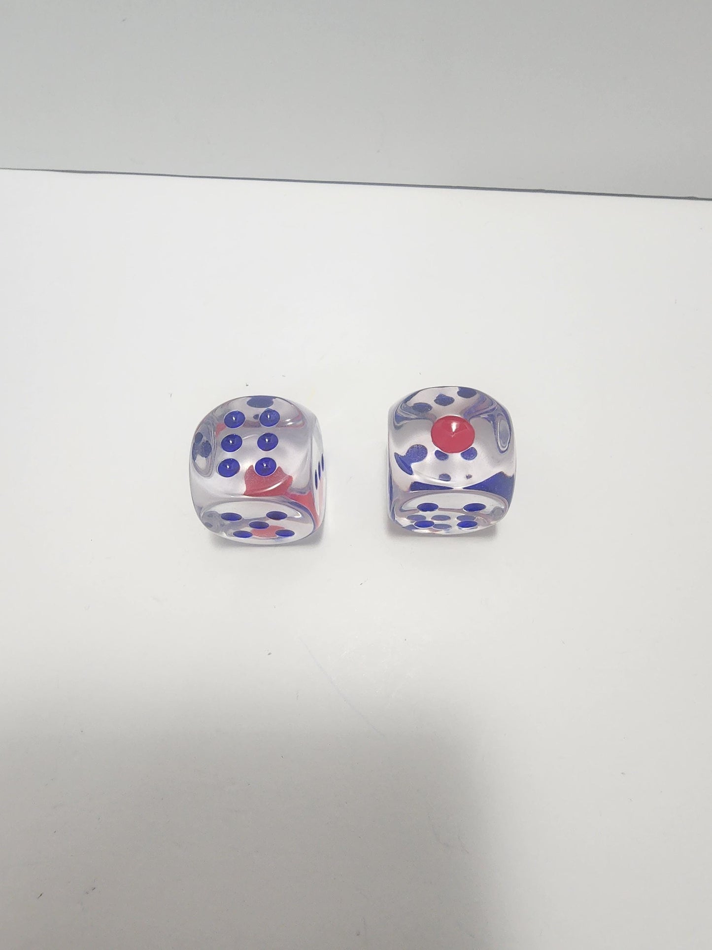 Transparent Dice Set of 2 - Dice - Dice Game - Transparent Dice - Replacement Dice - Games - Family Games