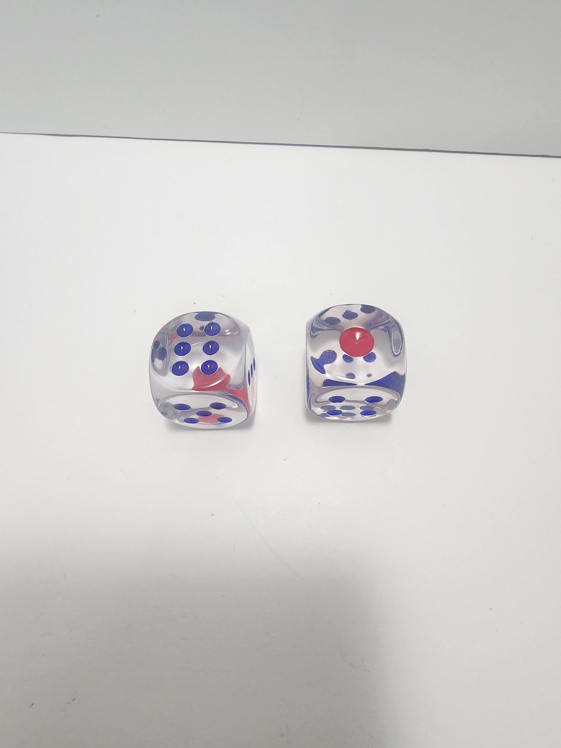 Transparent Dice Set of 2 - Dice - Dice Game - Transparent Dice - Replacement Dice - Games - Family Games