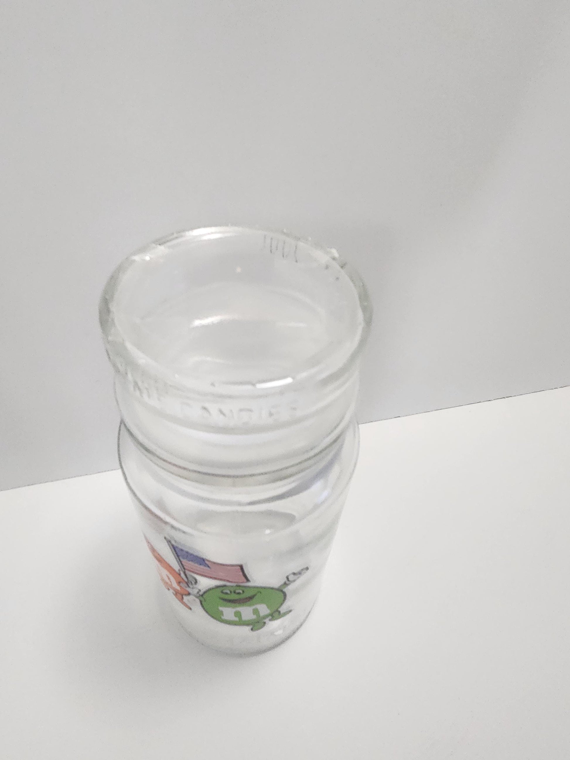 M&M's 1980s Olympics Glass Vintage Jar - Jars - Candy Jar - Glass - Vintage Glass - Olympics - 1980s - Vintage Candy - Mnms