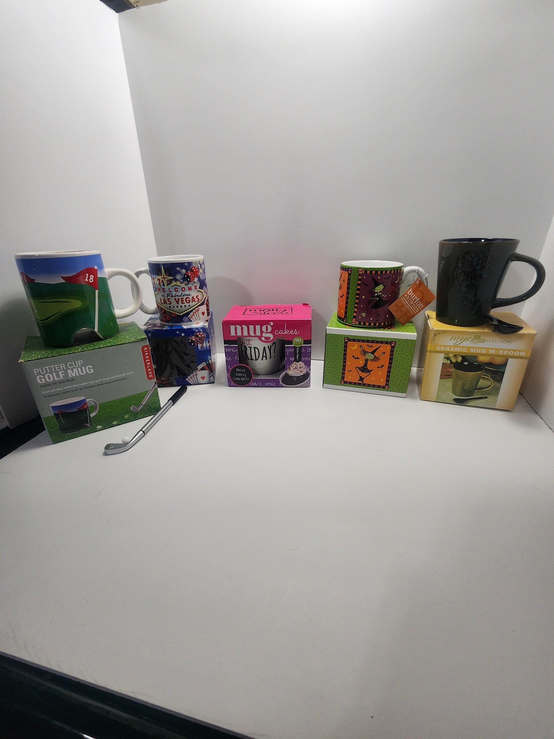 Specialty Coffe Gift Boxed Mugs - Golf - Gift For Golfer - Halloween - Mugs - Gift Mugs - Coffee Mugs - Las Vegas