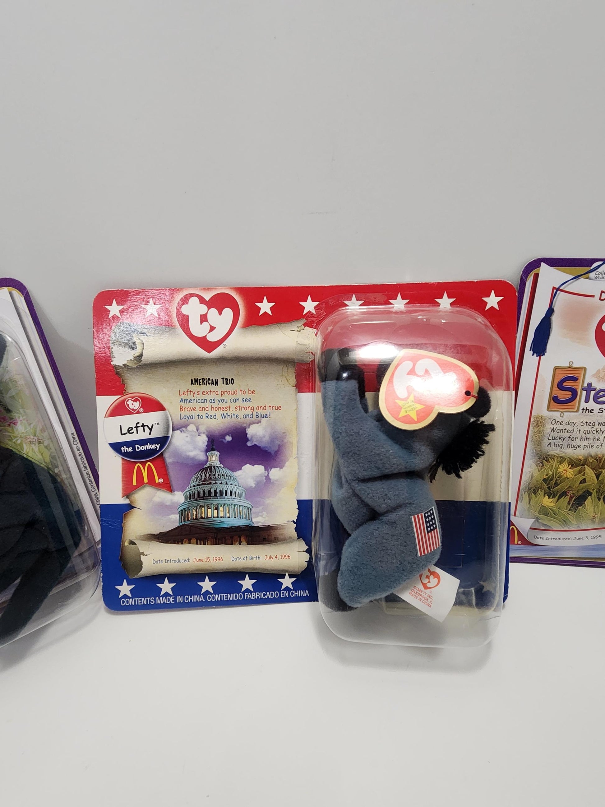 TY Beanie Babies Vintage 1990s Sealed - TY - TY Beanie Babies - Beanie Babies - Politics - Political - Presidential - Dinosaurs - Donkey