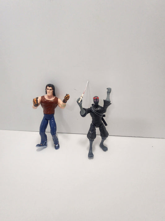 Teenage Mutant Ninja Turtles Foot Soldier and Casey Jones Lot of 2 - TMNT - Teenage Mutant Ninja Turtles - Ninja Turtles - Soldiers - Ninjas
