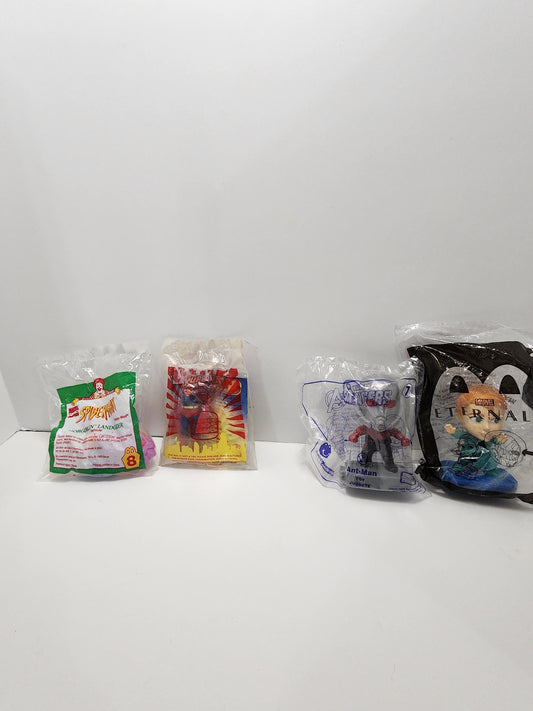 Marvel Super Heros Happy Meal Figures - Action Figures - Fast Food Toys - Happy Meal Toys - Marvel Internal - Superman - Spiderman