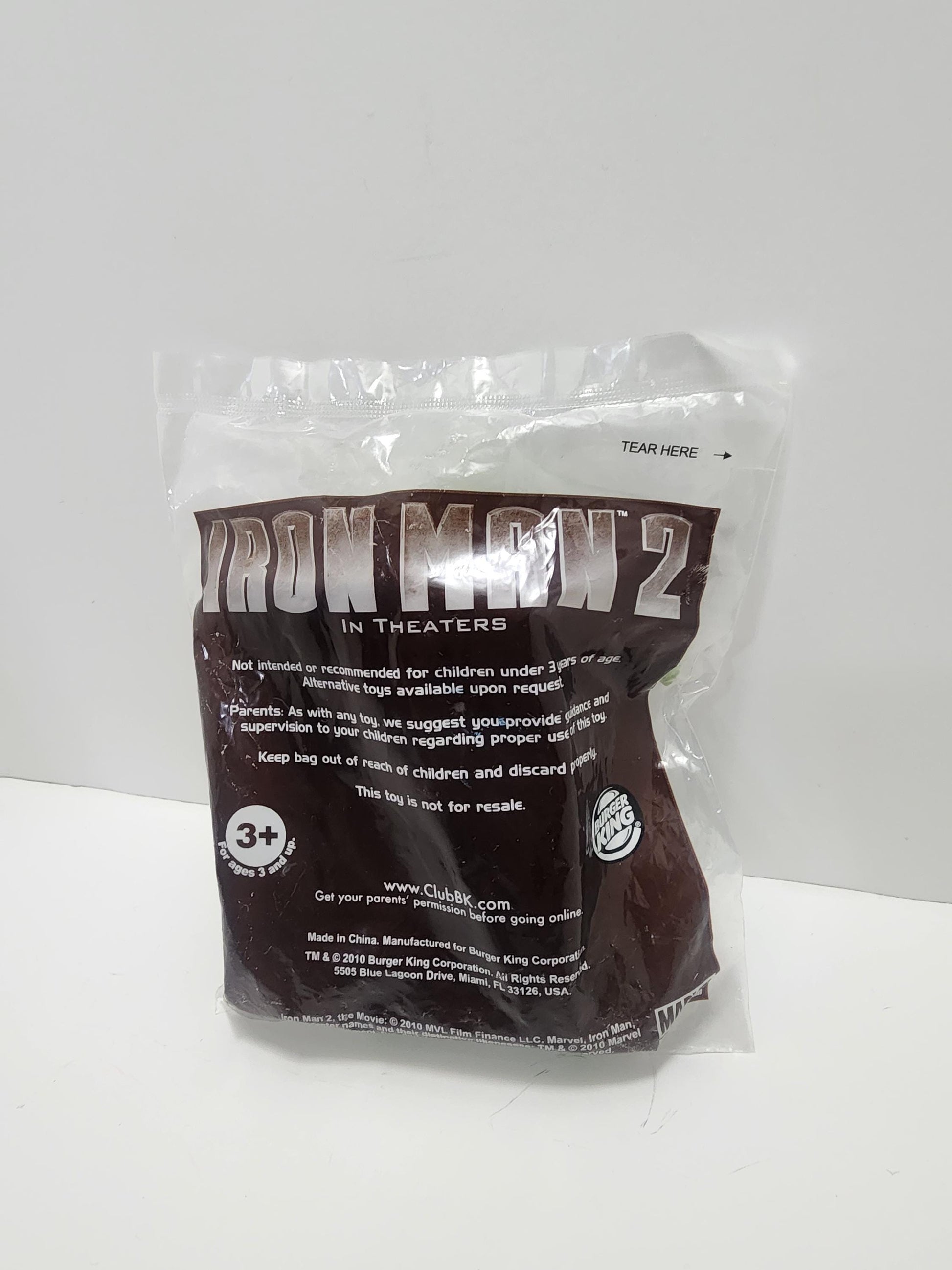 Marvel 2010 Iron Man Action Figure - Kids Meal Toys - Burger King - Burger King Toys - Iron Man - Iron Man Toys - Marvel - Marvel Toys