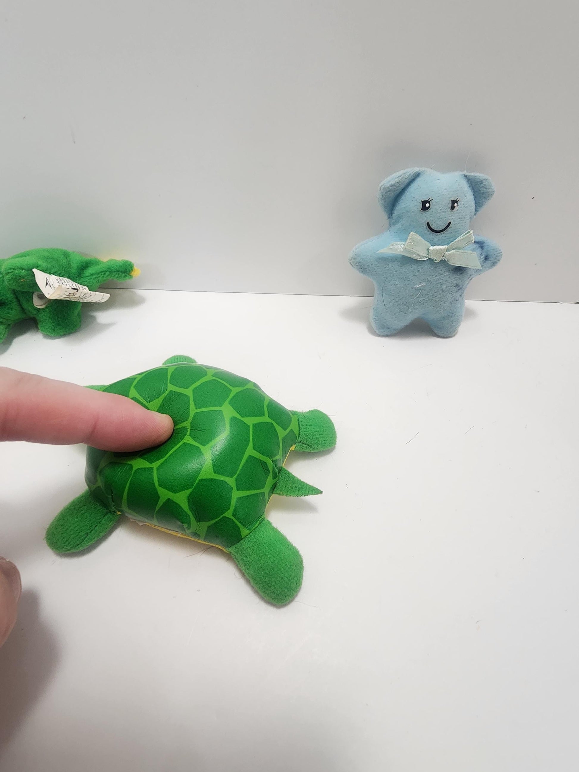 Vintage 1990s Plush Figure Lot of 3 - Liberty Toys - Stegosaurus - Dinosaurs - Vintage Toys - Turtles - Plush - Vintage Plush