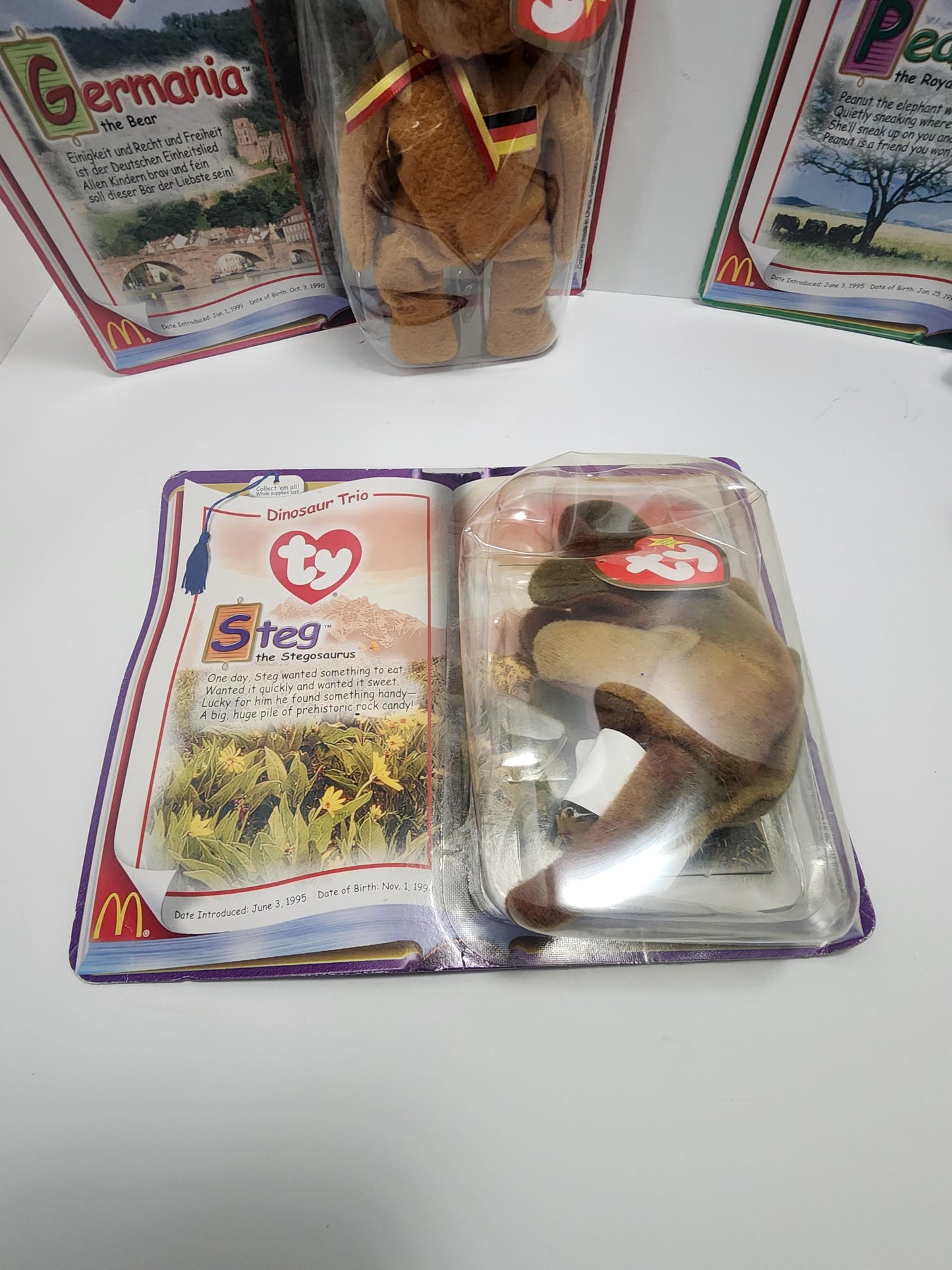 Ty Beanie Babies Lot of 4 - TY - Beanie Babies - Dinosaur - Dinosaur Toys - Plushies - Stuffed Animals - Ty Dinosaurs