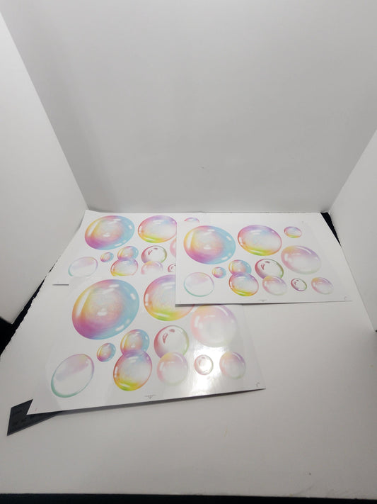 Bubble Bath Decor Stockers - Decals - Wall Decor - Bathroom - Bathroom Decor - Stickers - Bubbles - Bubble Bath