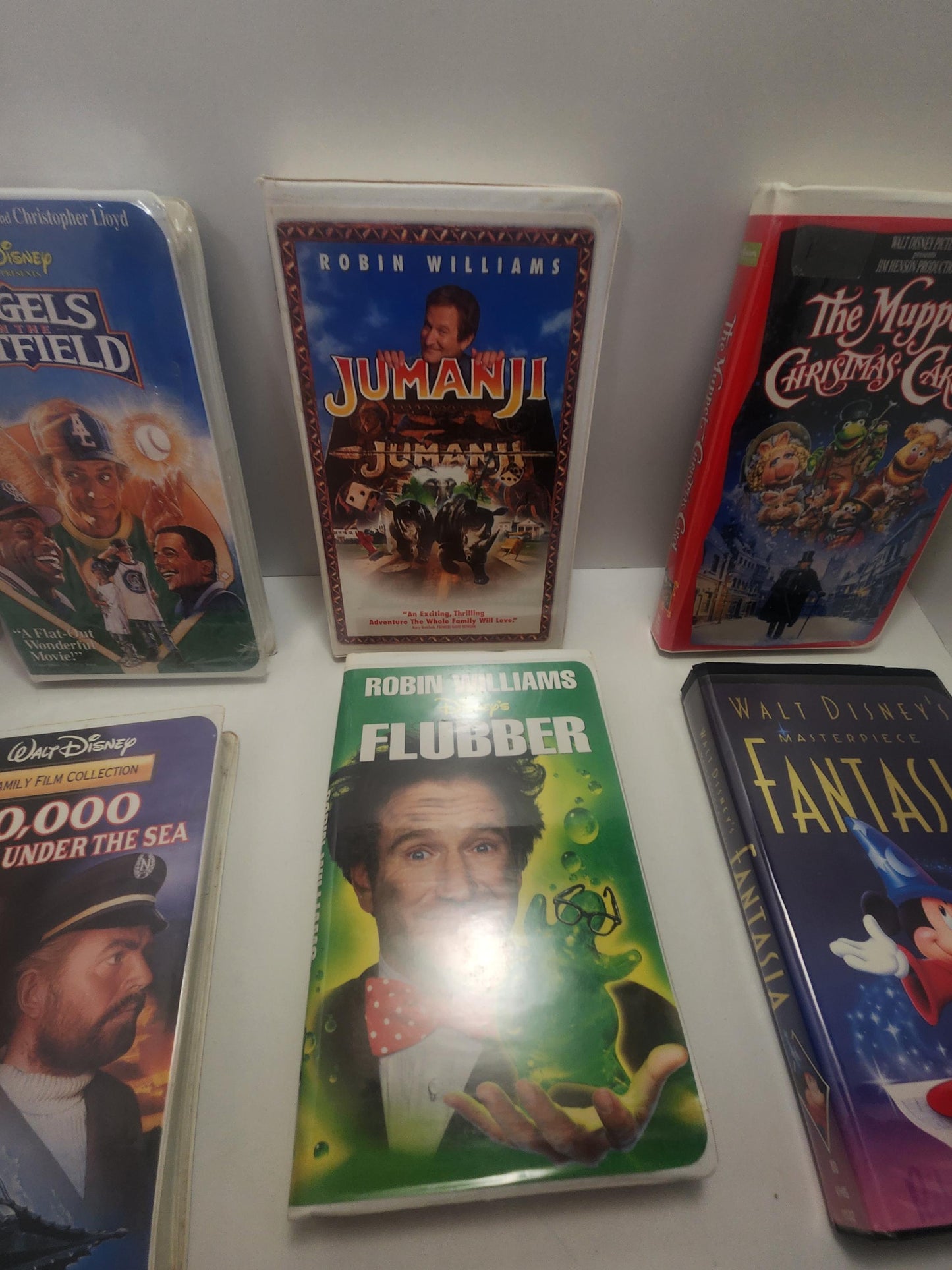 Vhs Vintage Movies - Movies - Vhs - Vintage Movies - Flubber - Robin Williams - Angels In The Oufield - Muppets - Christmas Movies