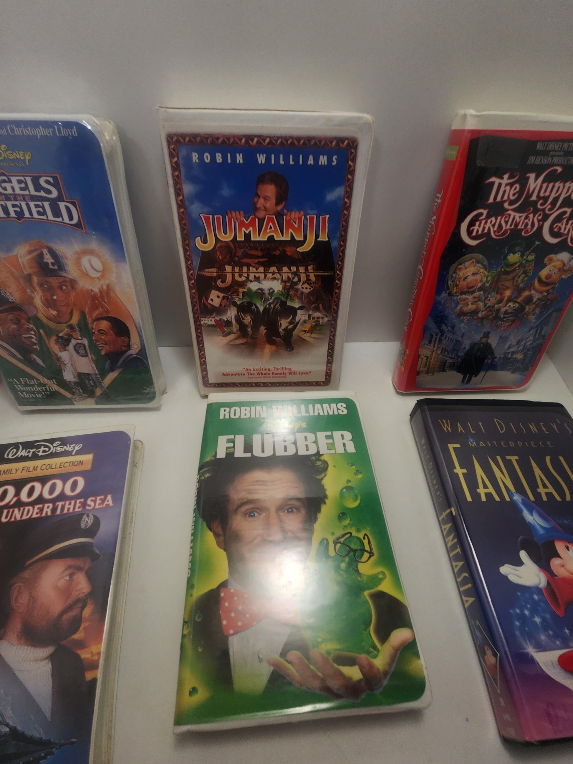 Vhs Vintage Movies - Movies - Vhs - Vintage Movies - Flubber - Robin Williams - Angels In The Oufield - Muppets - Christmas Movies