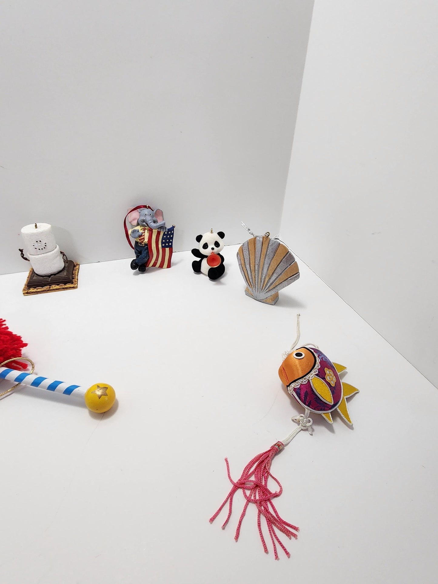 Special Vintage Christmas Ornaments - Ornaments - Christmas - Panda - Seashell - Donuts - Mice - Mouse - Ducks - Mallard Duck - Piano