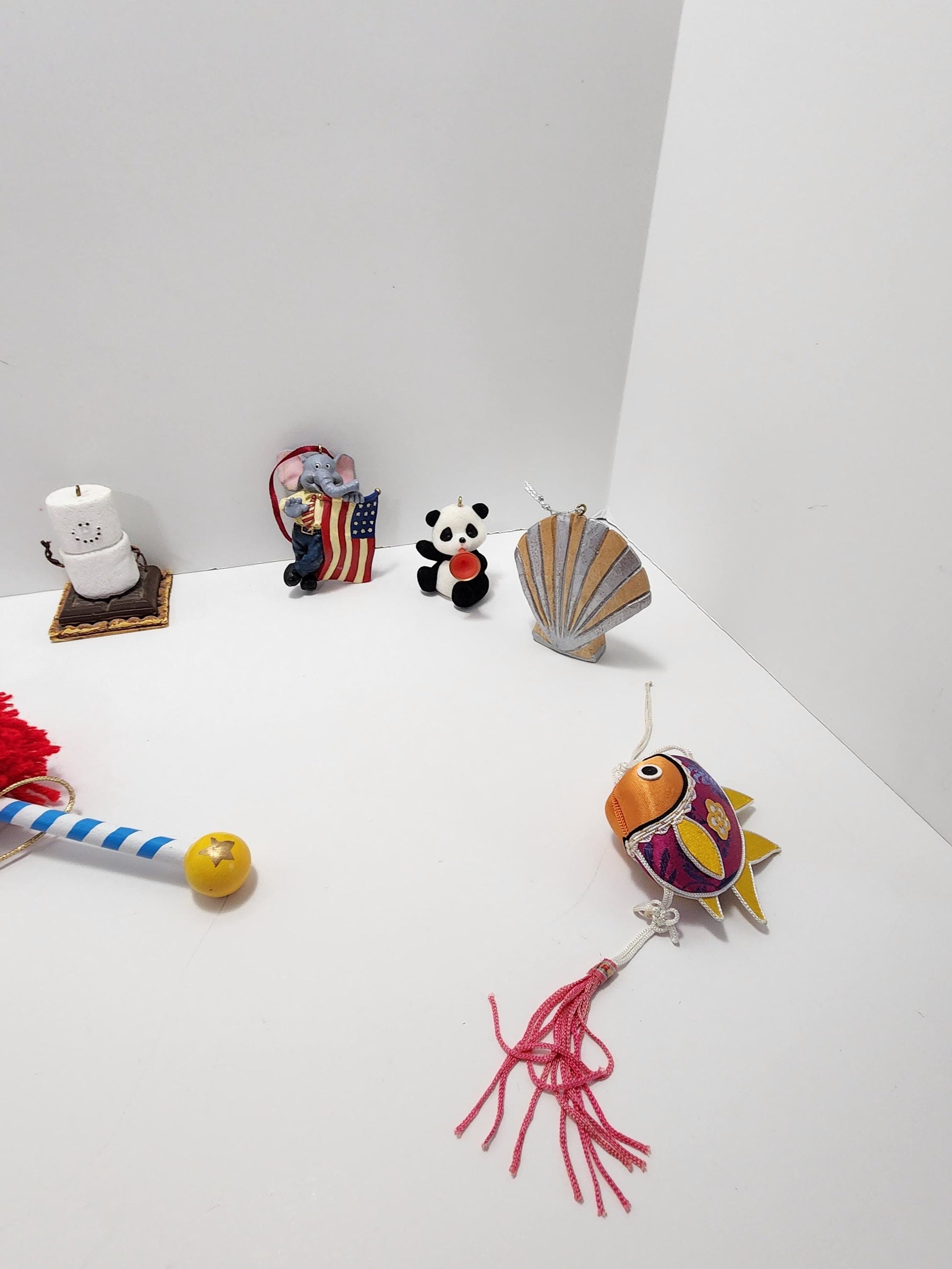 Special Vintage Christmas Ornaments - Ornaments - Christmas - Panda - Seashell - Donuts - Mice - Mouse - Ducks - Mallard Duck - Piano