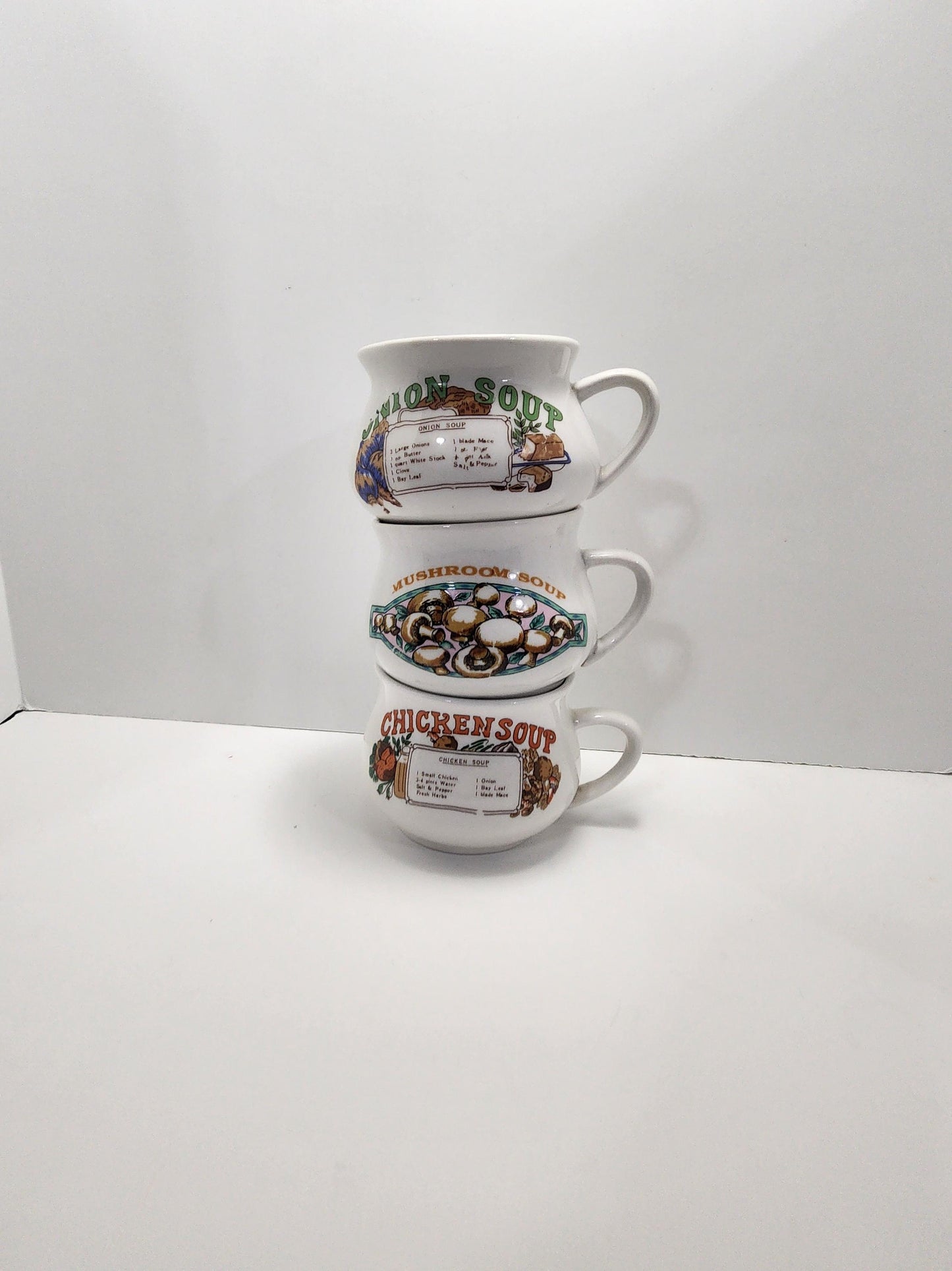 Vintage Ceramic Soup Bowls - Campbell's Soup - Soup Bowls - Soup Recipes - Recipes - Onion Soup - Chicken Soup - Ceramic Bowls - Retro Bowl