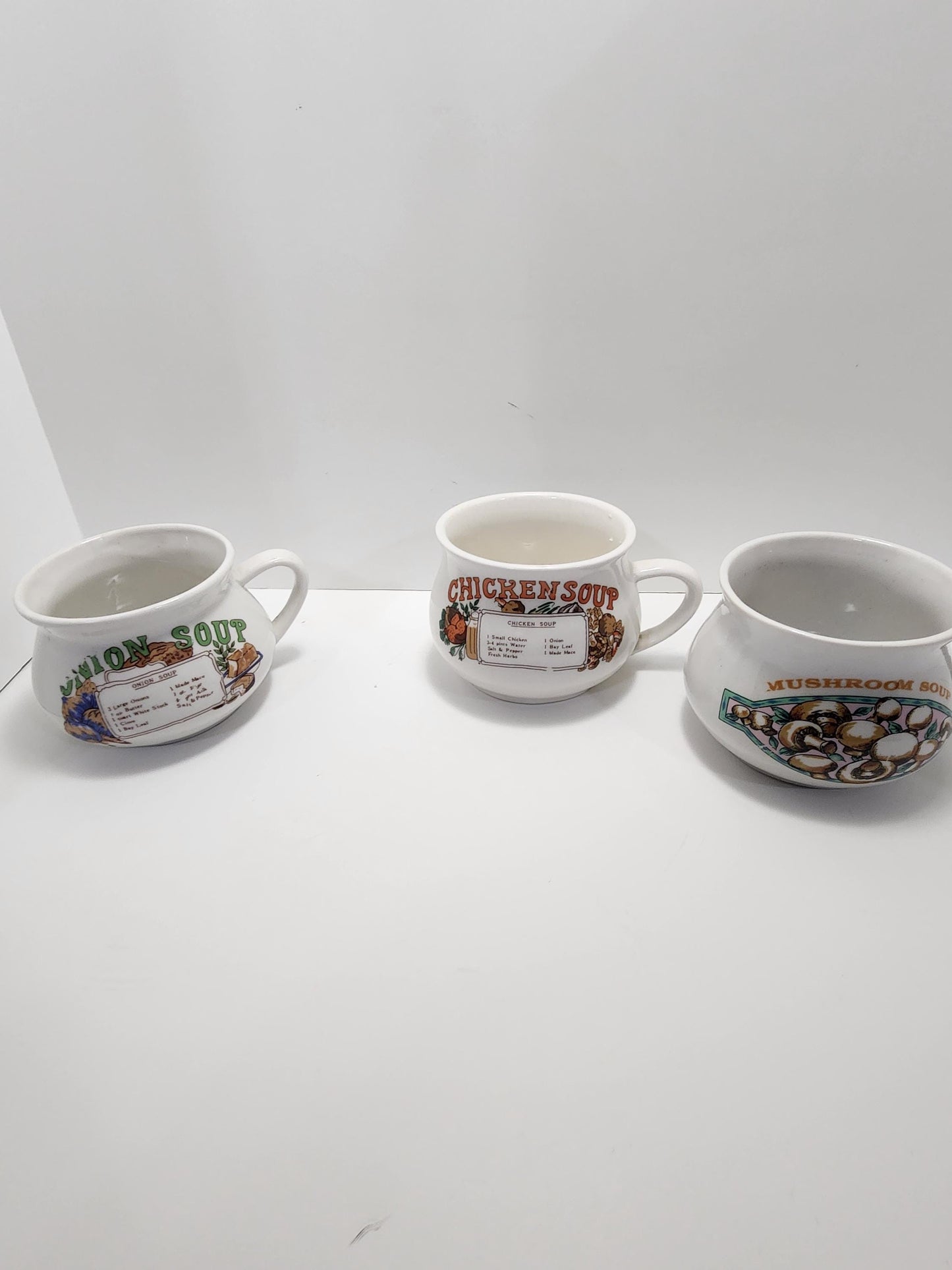 Vintage Ceramic Soup Bowls - Campbell's Soup - Soup Bowls - Soup Recipes - Recipes - Onion Soup - Chicken Soup - Ceramic Bowls - Retro Bowl