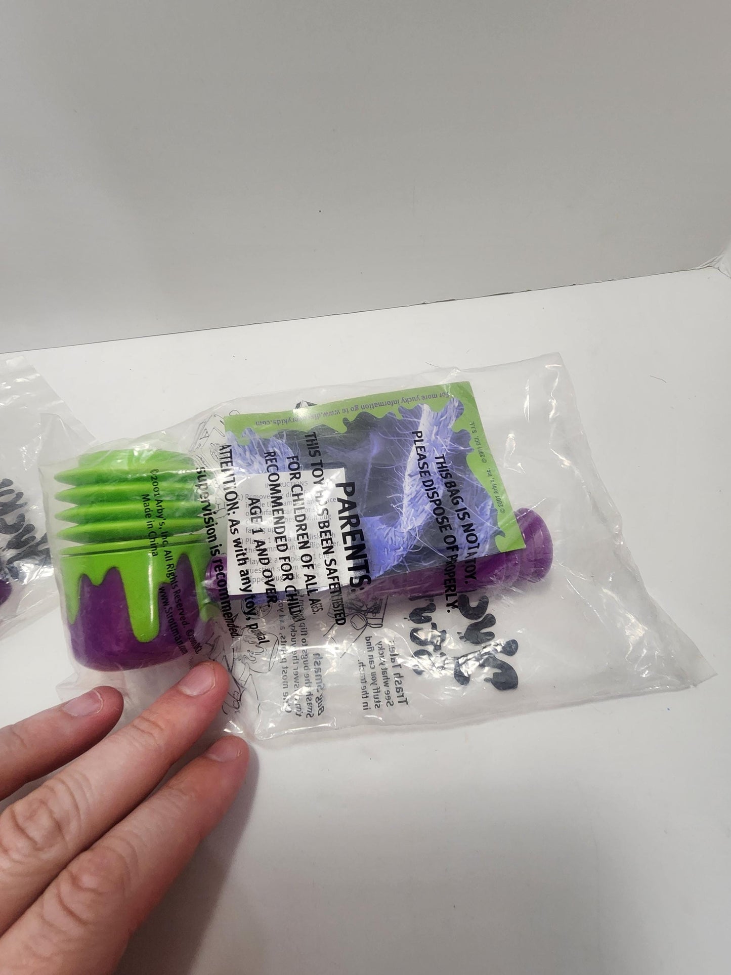 Yucky Stuff 2001 Arby's Discovery Kids Toys Lot of 2 - Yucky Stuff - Discovery Kids - Arby's- Arby's Toys - Kids Meal Toys