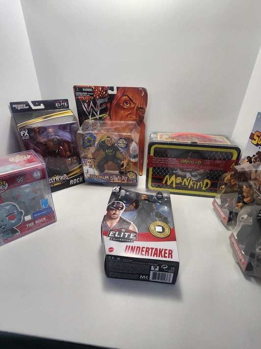 Wwe Wwf Action Figures - Mankind - The Rock - Dwayne Johnson - WWE- Wwf - Wwf Figures - Wrestling Action Figures - The Undertaker