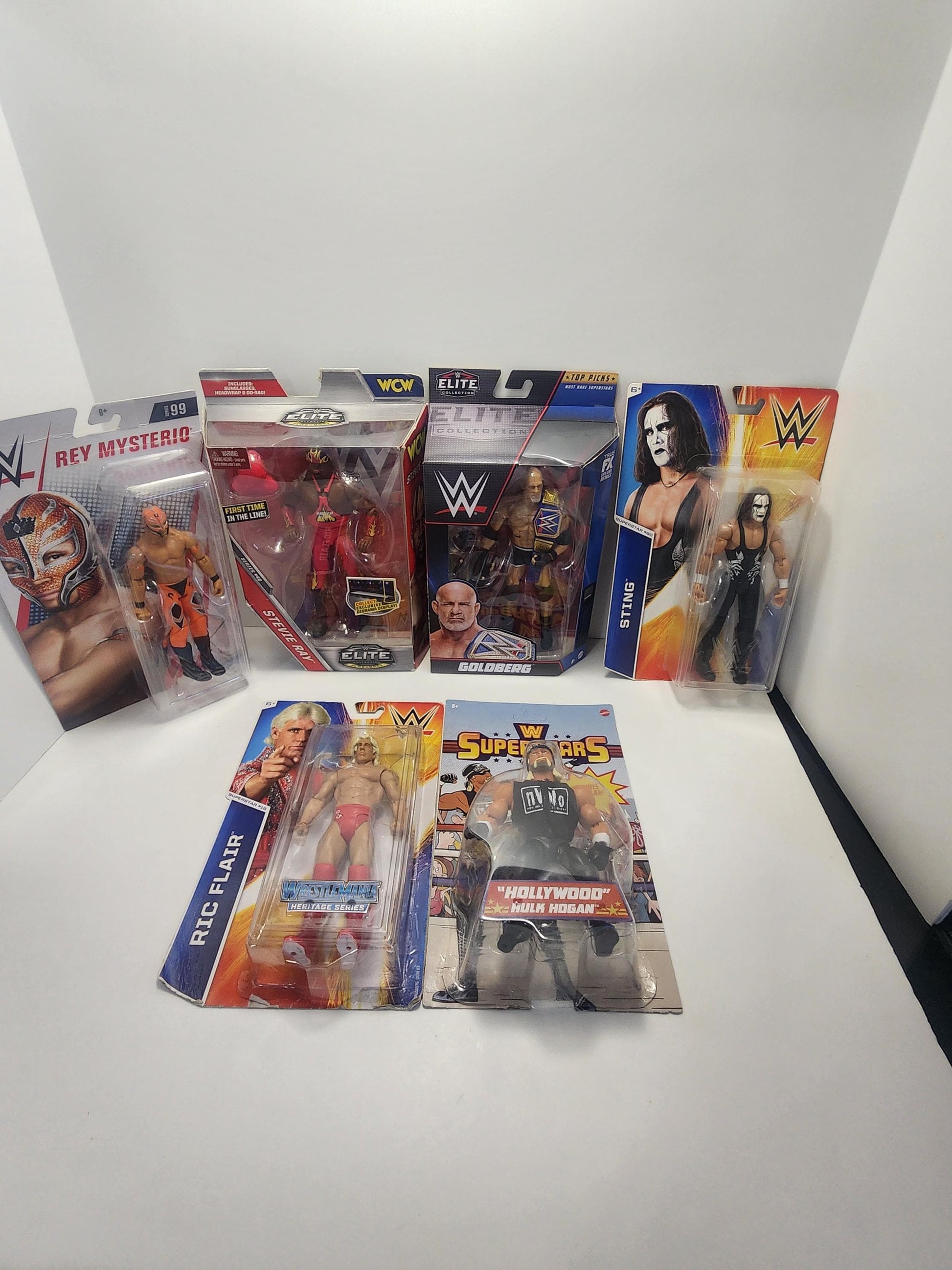 Wcw Wrestling Action Figures - WCW- WWE- Wwf - Wrestling Toys - Wrestling Figures - Wrestling Action Figures - WWE Toys - Sting - Goldberg