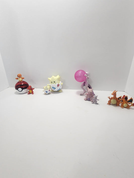 Talking Tomy Togepi and Other Vintage Pokemon Figures - TCG - Pokemon Cards - Vintage Toys - Tomy - Tomy Toys - Charizard - Mewtwo