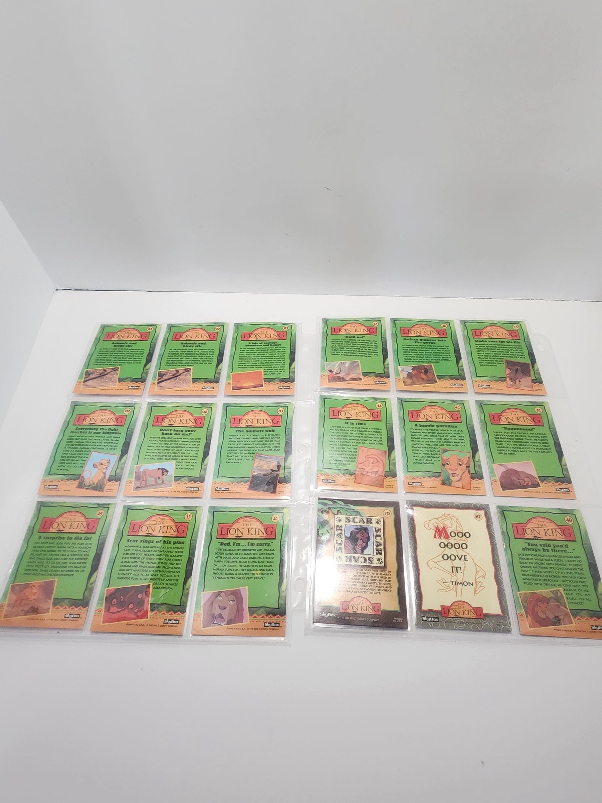 1994 Disney Skybox Premium The Lion King Trading Cards - Trading Cards - Card Games - The Lion King - Lion King - Skybox - Vintage Cards