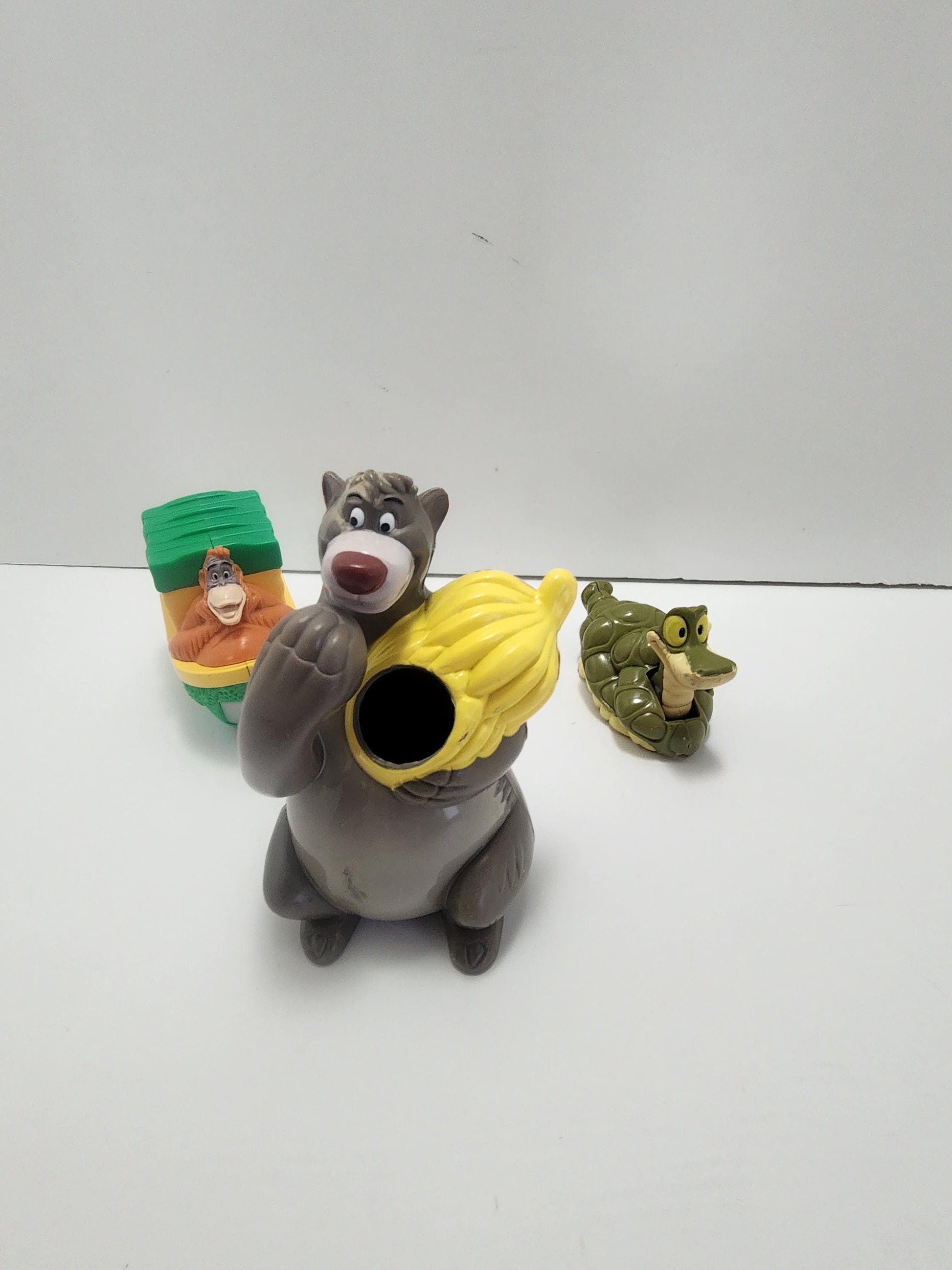 The Jungle Book Disney Toy Lot of 3 - Wind Up Toys - Candy Dispenser - Disney - Disney Toys - Baloo - The Jungle Book - Jungle Book Toys