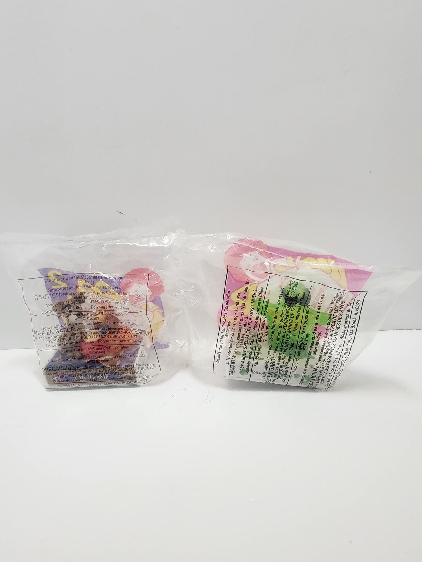 Disney 1998 VHS Happy Meal Toys - Flubber - Flubber Toys - Lady and the Tramp - Lady and the Tramp Toys - Disney - Disney Toys