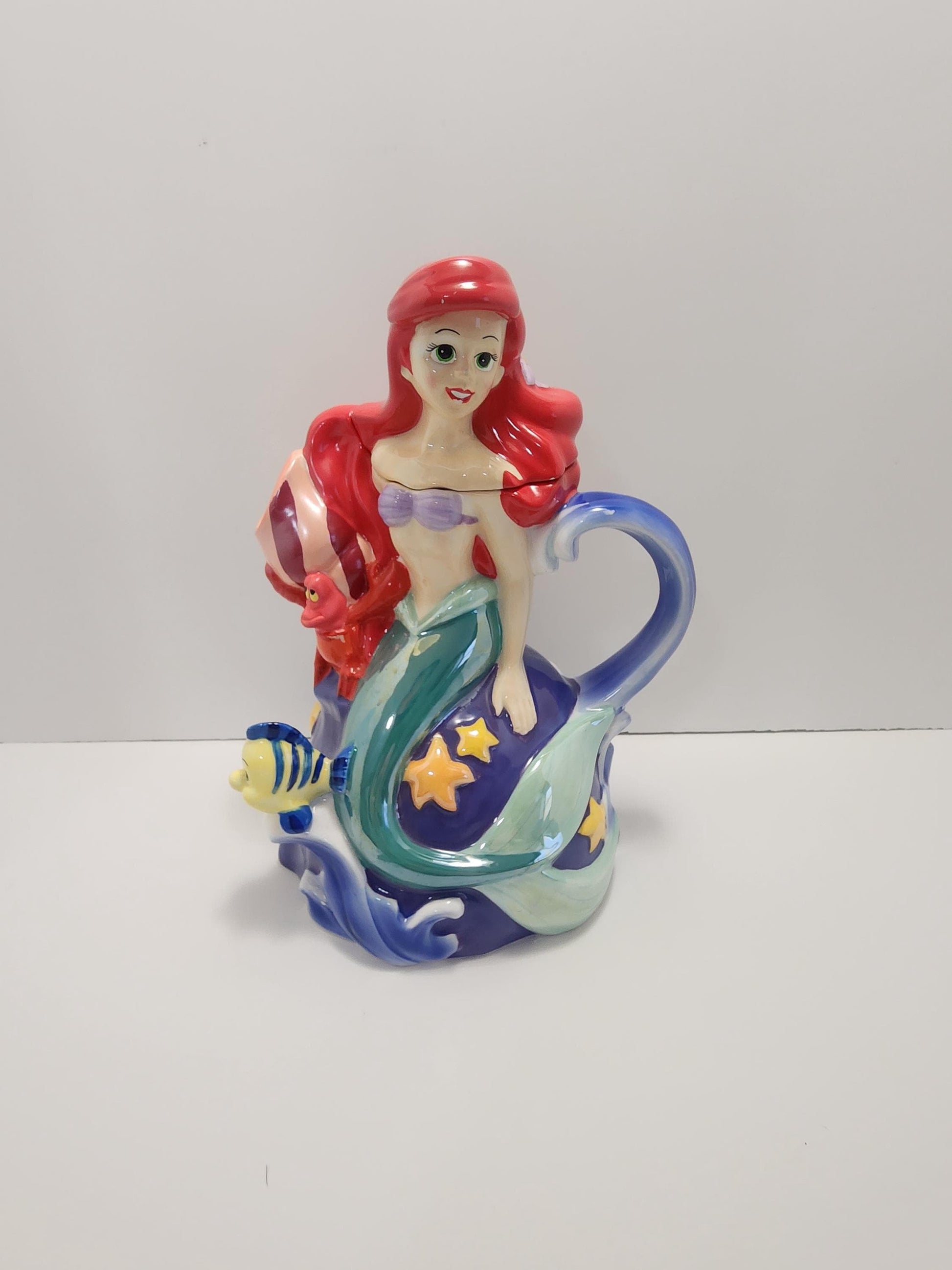 Disney The Little Mermaid Ariel Ceramic Teapot - Teapot - Ceramic Teapot - Ariel - Mermaids - Disney - The Little Mermaid - Disney Teapot