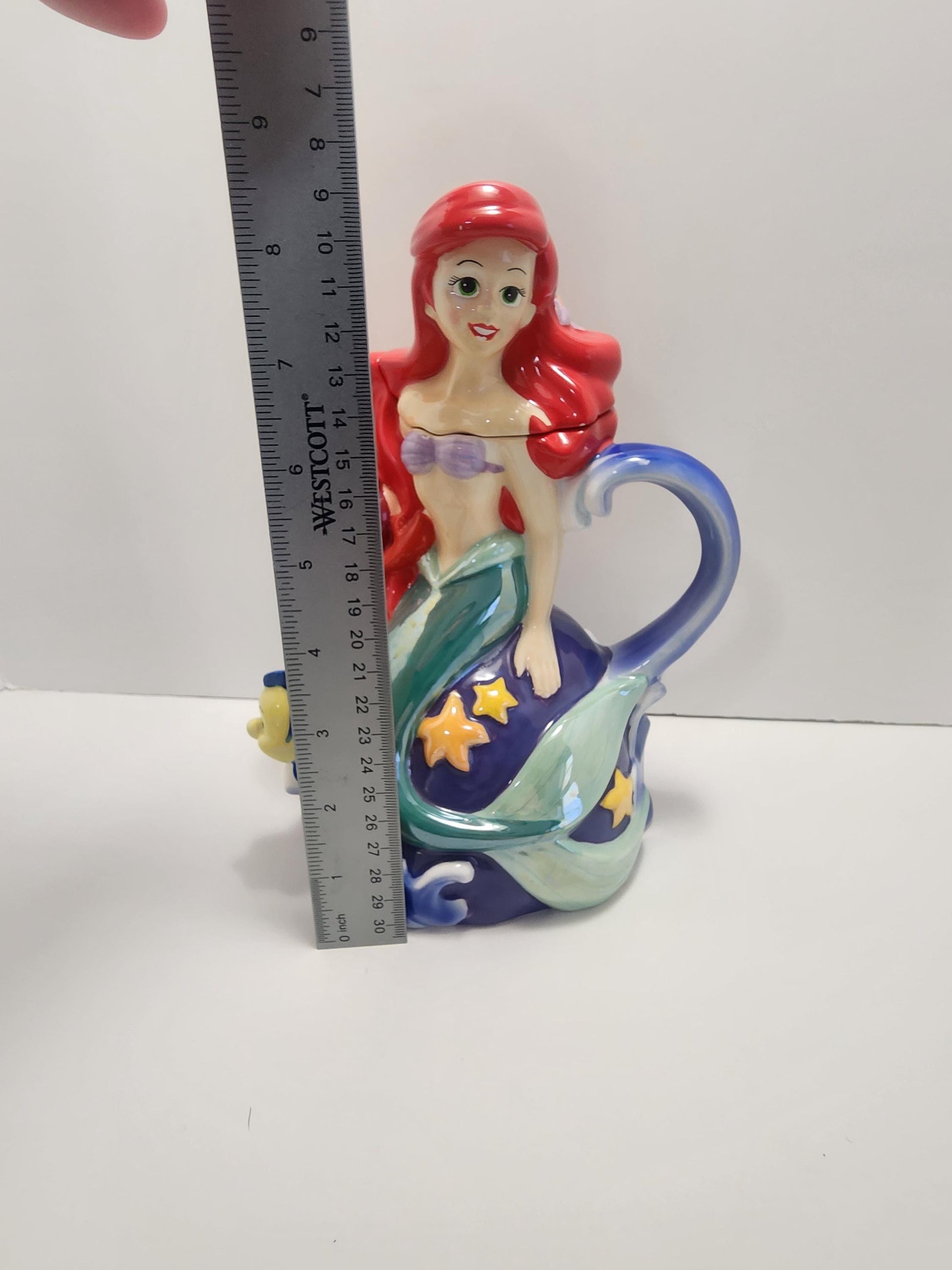 Disney The Little Mermaid Ariel Ceramic Teapot - Teapot - Ceramic Teapot - Ariel - Mermaids - Disney - The Little Mermaid - Disney Teapot