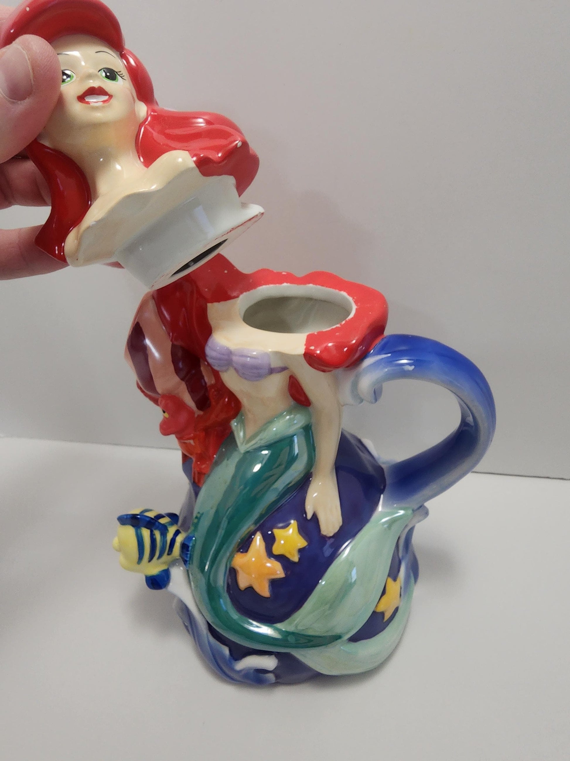 Disney The Little Mermaid Ariel Ceramic Teapot - Teapot - Ceramic Teapot - Ariel - Mermaids - Disney - The Little Mermaid - Disney Teapot