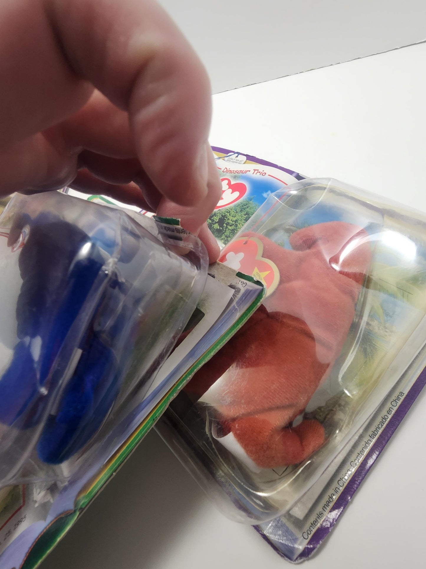 Ty Beanie Babies Lot of 4 - TY - Beanie Babies - Dinosaur - Dinosaur Toys - Plushies - Stuffed Animals - Ty Dinosaurs