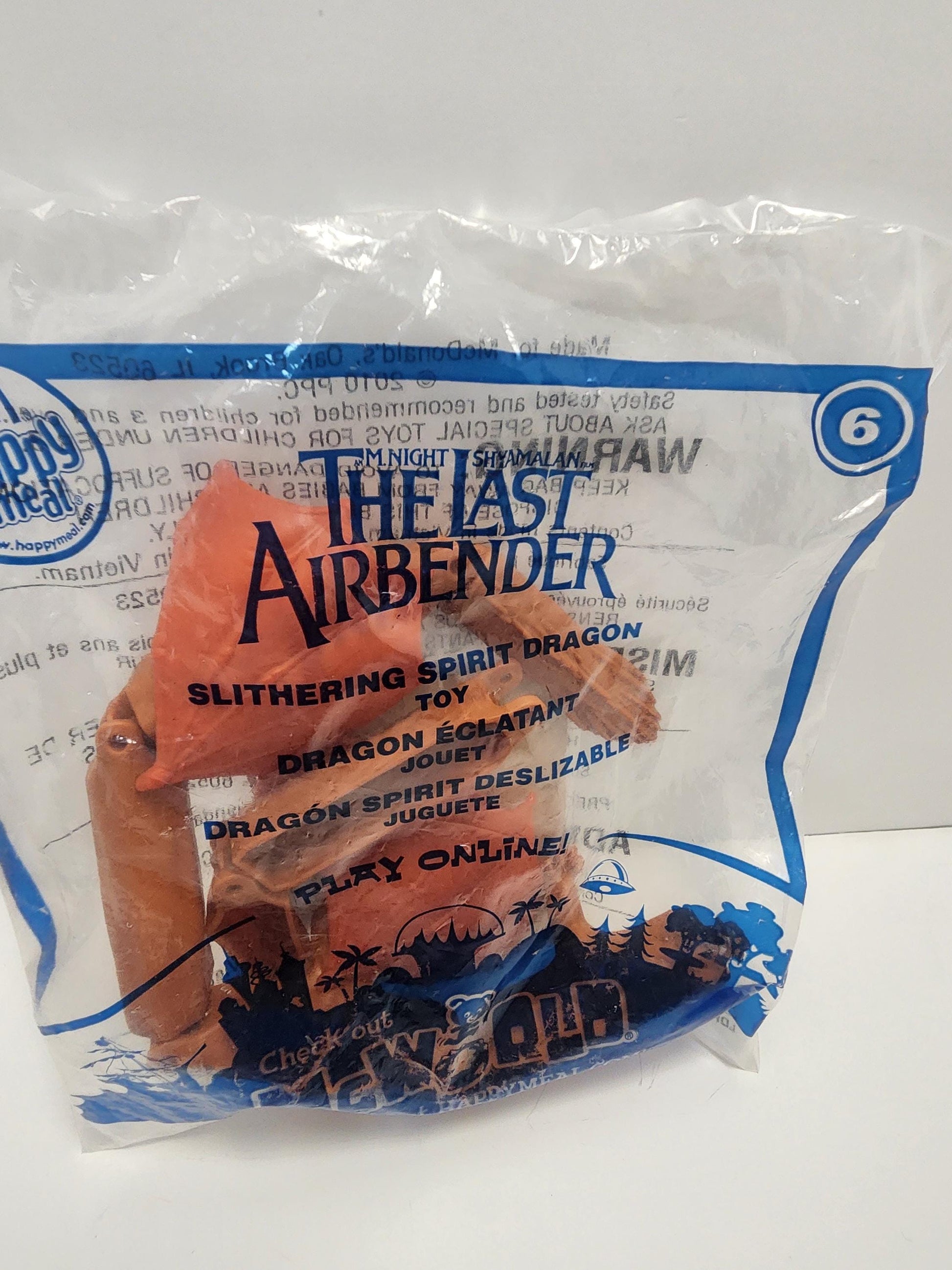 Avatar The Last Airbender Action Figure - The Last Airbender - Airbender - Happy Meal Toys - Mcdonalds Toys - Fast Food Toys