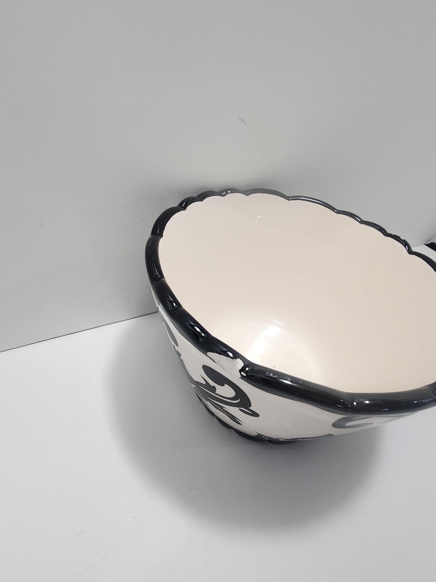 Damask 222 Fifth Muse Vintage Ceramic Bowl - Damask - 222 Fifth - Ceramic Bowls - Vintage Bowls - Soup Bowl - Cereal Bowls